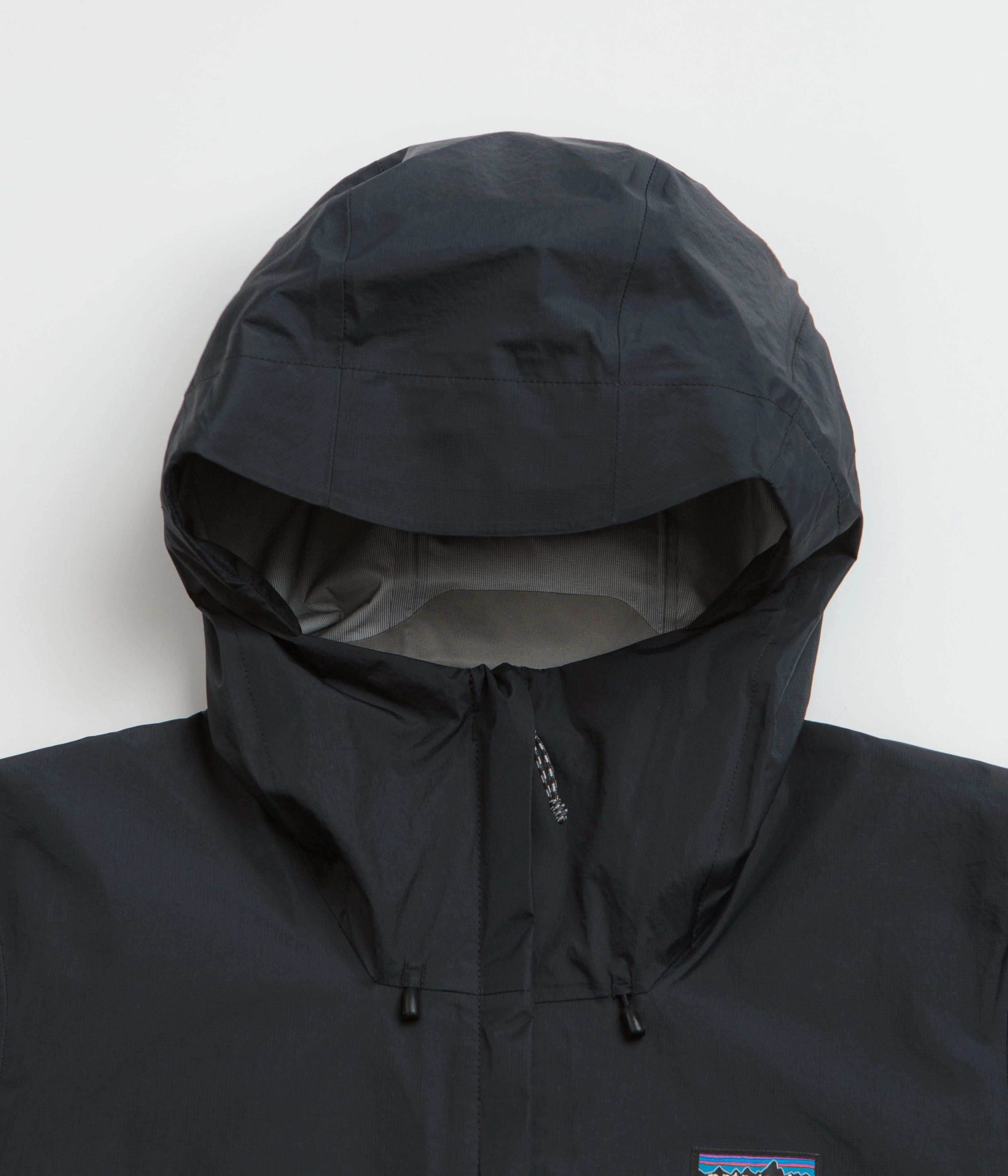 Multi Pocket Design Flexible Shoulder Patagonia Torrentshell 3L Jacket - Black
