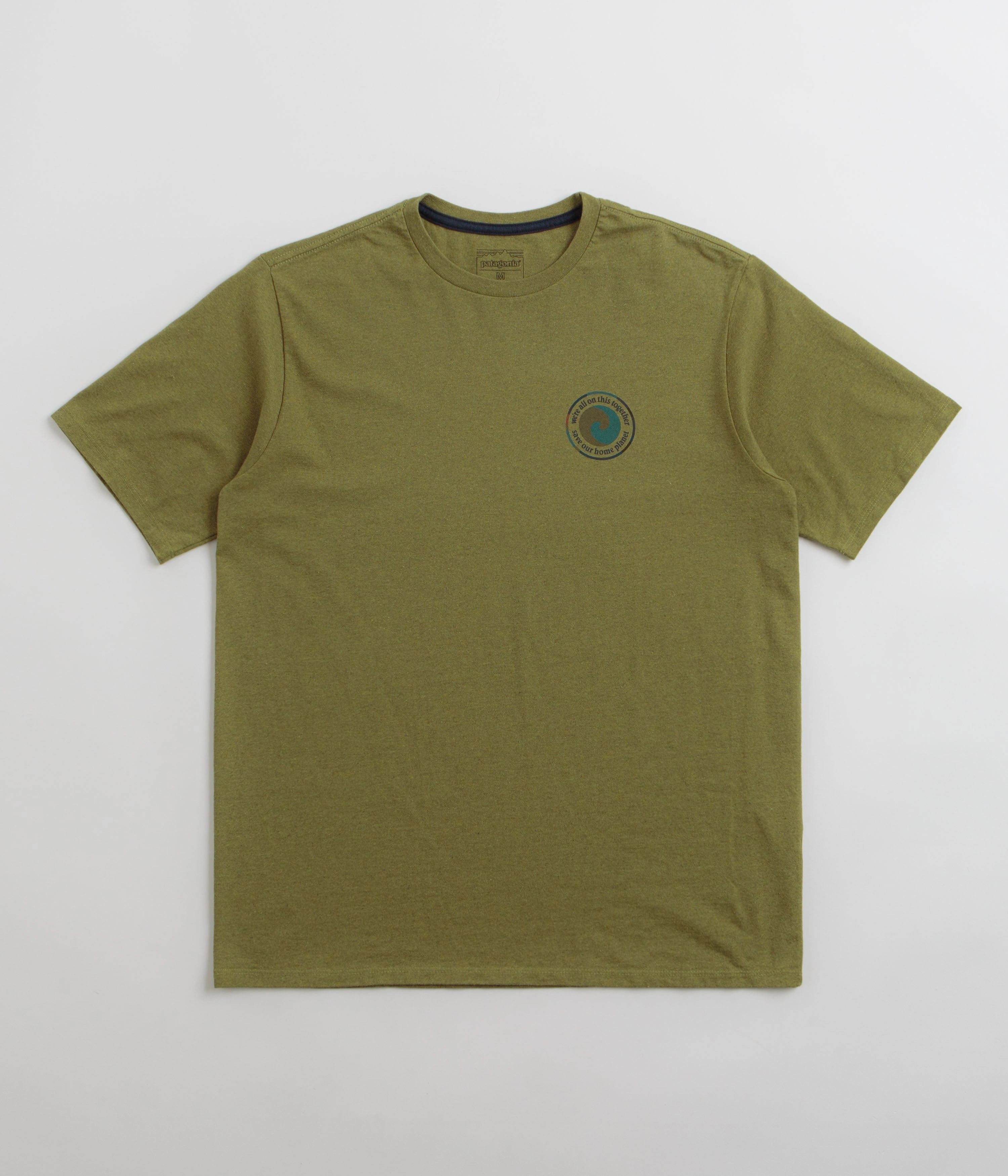 Structured silhouette Vintage Wash Patagonia Unity Fitz Responsibili-Tee T-Shirt - Graze Green