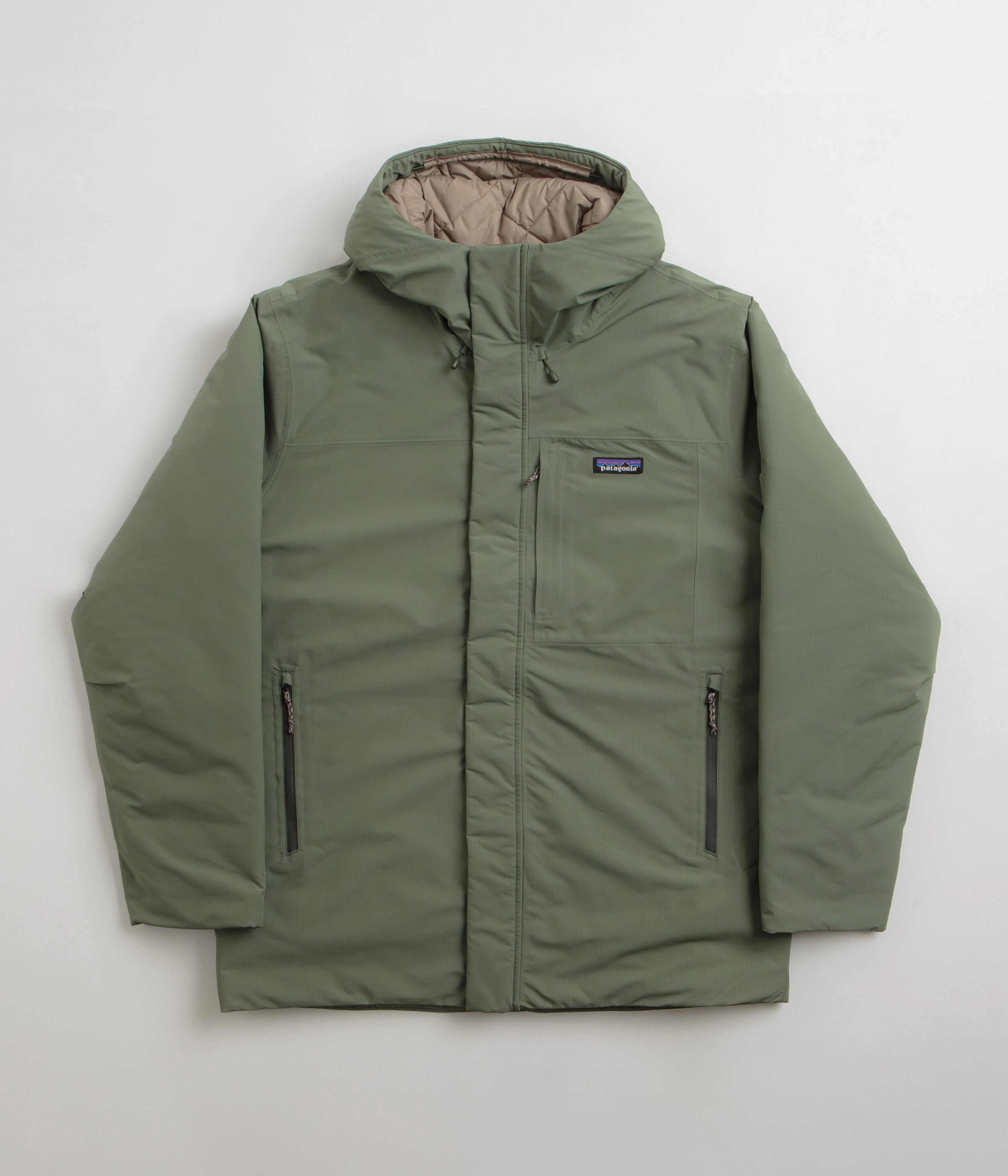 Glove Compatible Cuffs Eco Conscious Dye Process Patagonia Windshadow Parka - Terrain Green