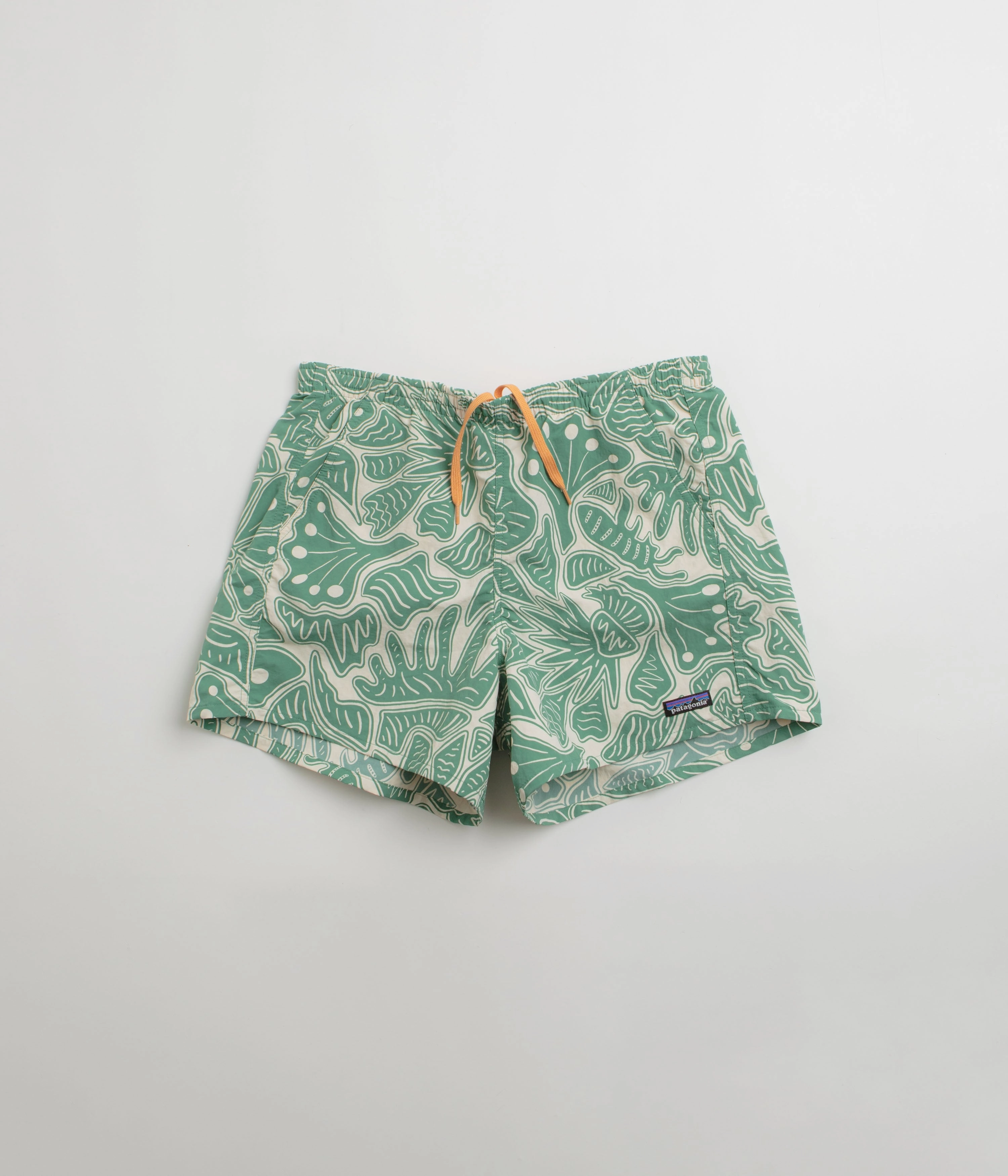 relaxed shape Wedding Gift Patagonia Womens Baggies 5" Shorts - Bees and Flowers: Heartleaf Green