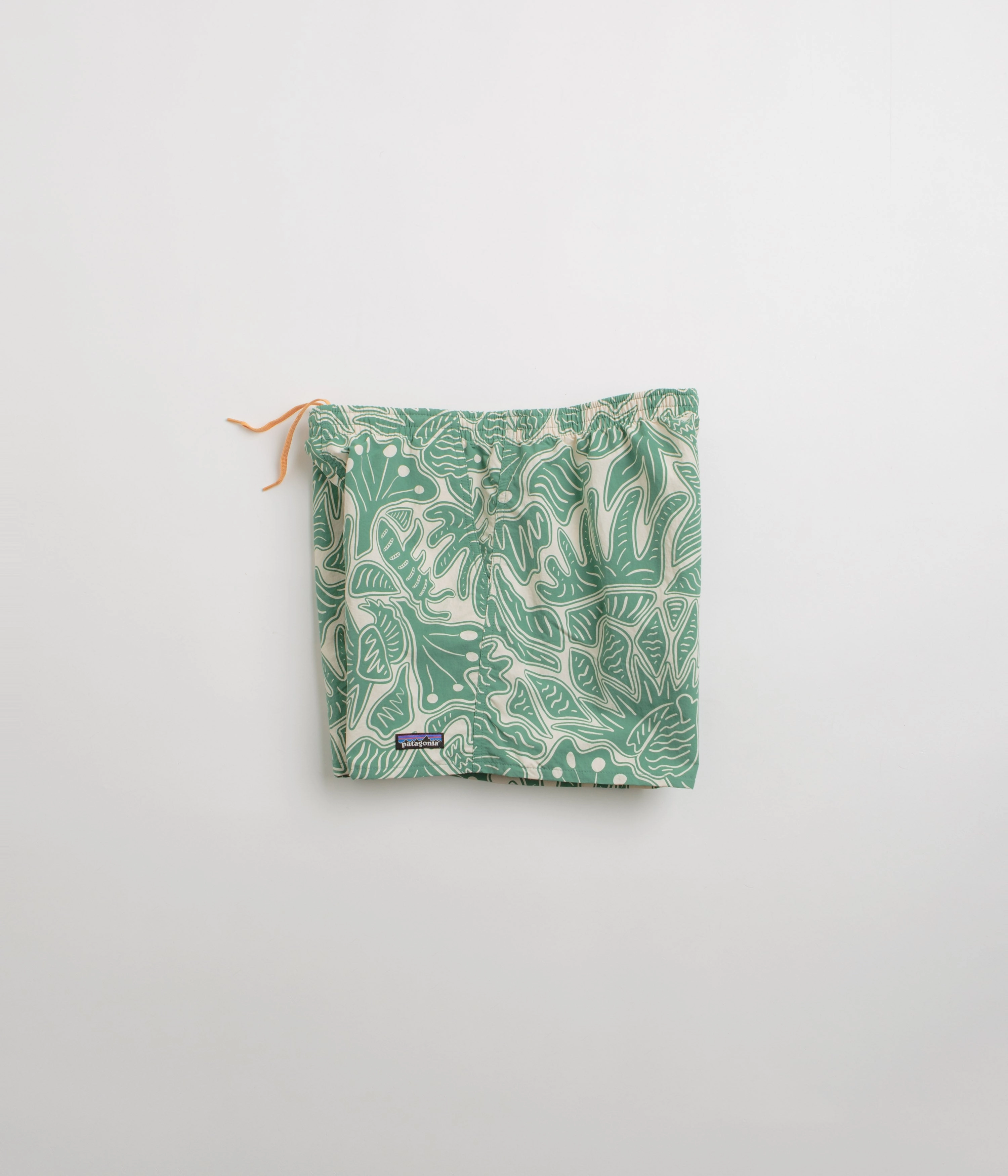 Smart Fit Convertible Length Patagonia Womens Baggies 5" Shorts - Bees and Flowers: Heartleaf Green