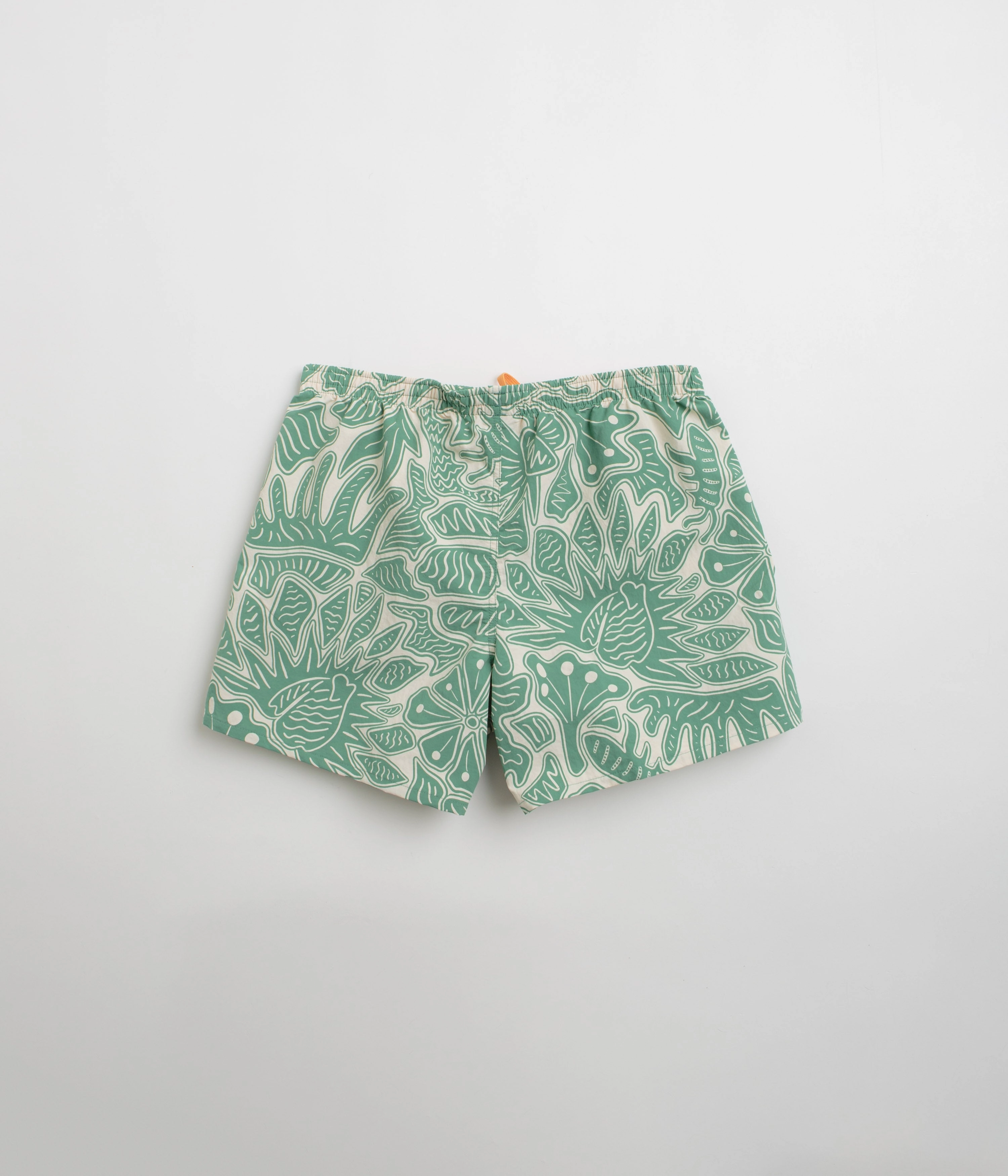 Comfy Design Patagonia Womens Baggies 5" Shorts - Bees and Flowers: Heartleaf Green