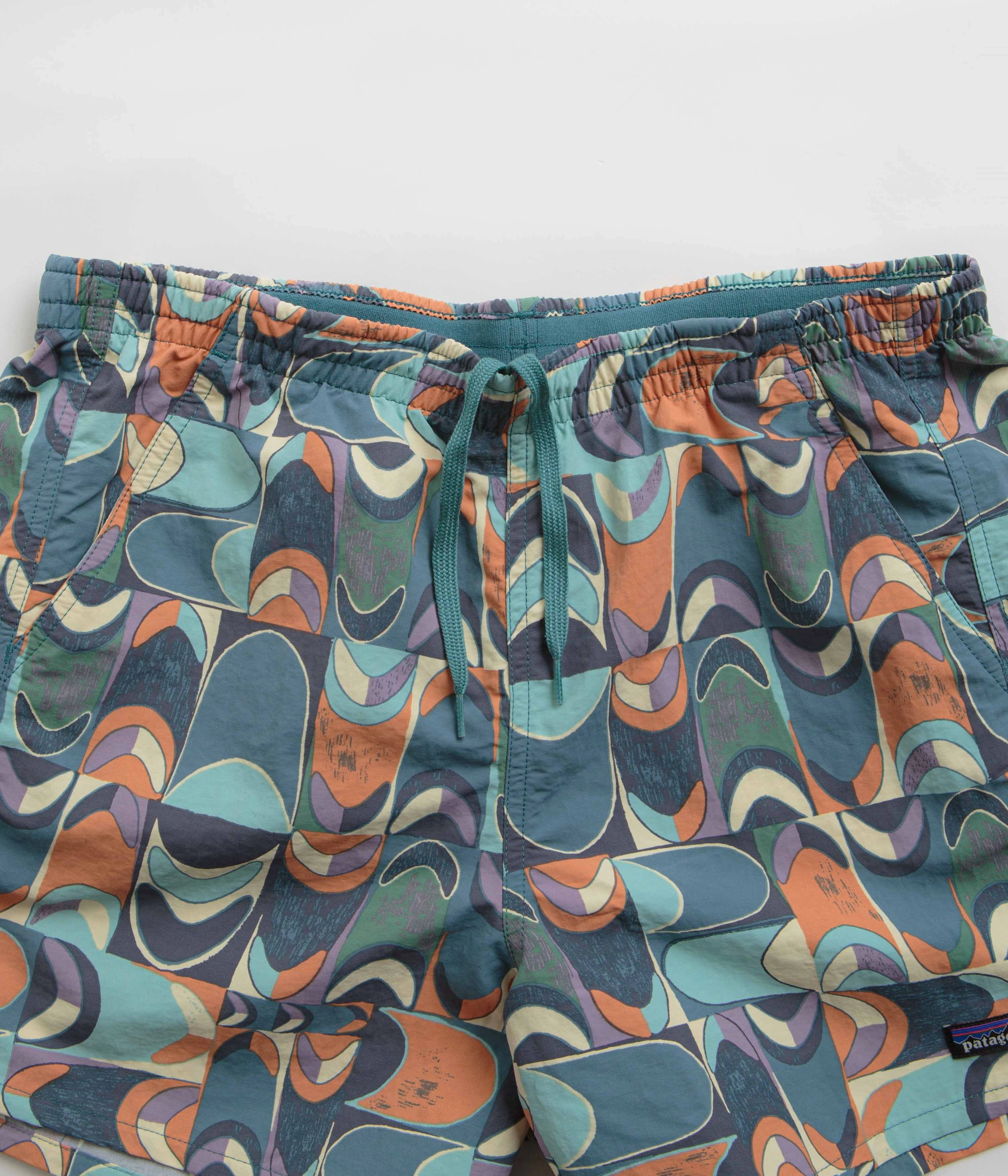 Slim Fit Wear Gothic style Patagonia Womens Baggies 5" Shorts - Swallowtail Geo: Still Blue