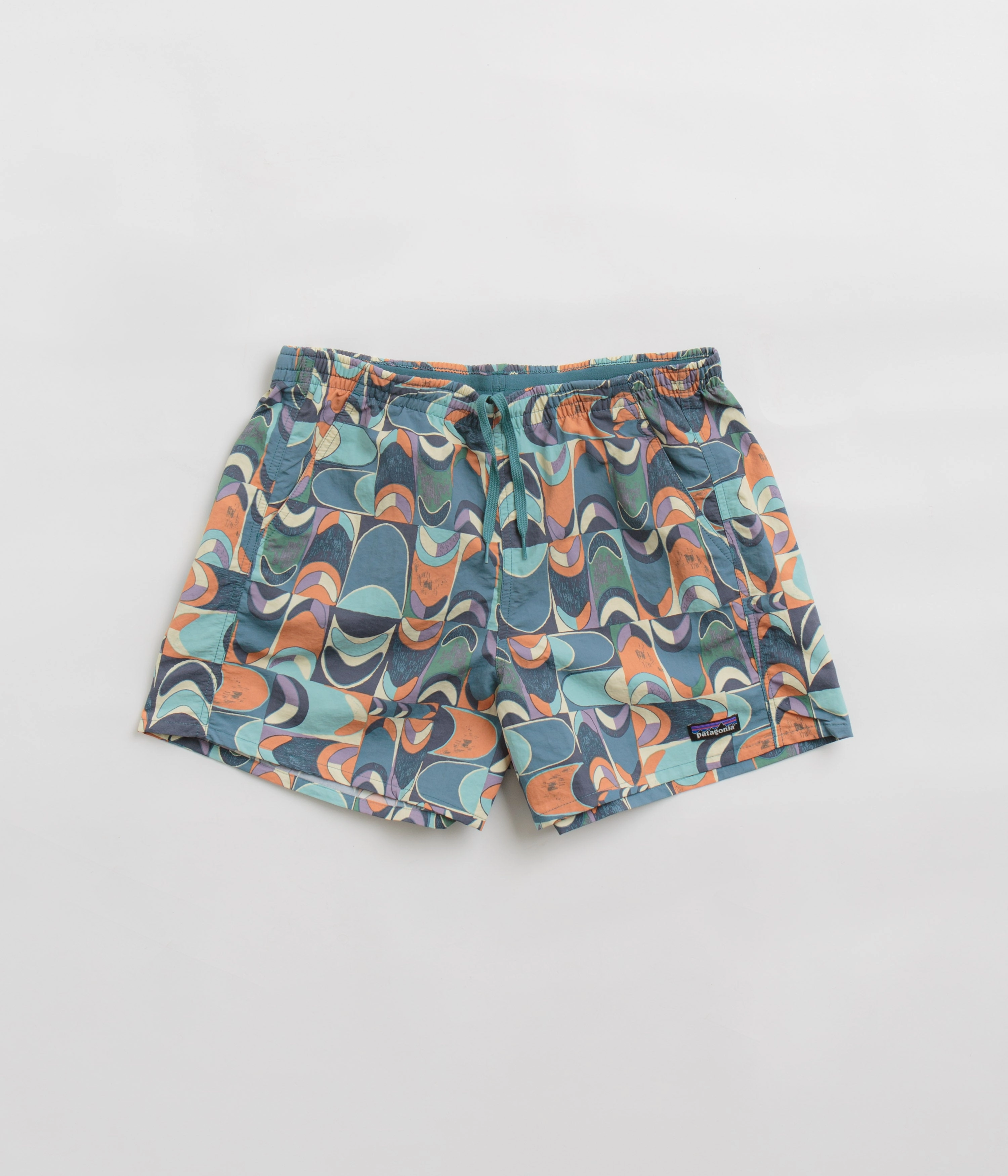 Non Slip Inner Grip All Fit Patagonia Womens Baggies 5" Shorts - Swallowtail Geo: Still Blue
