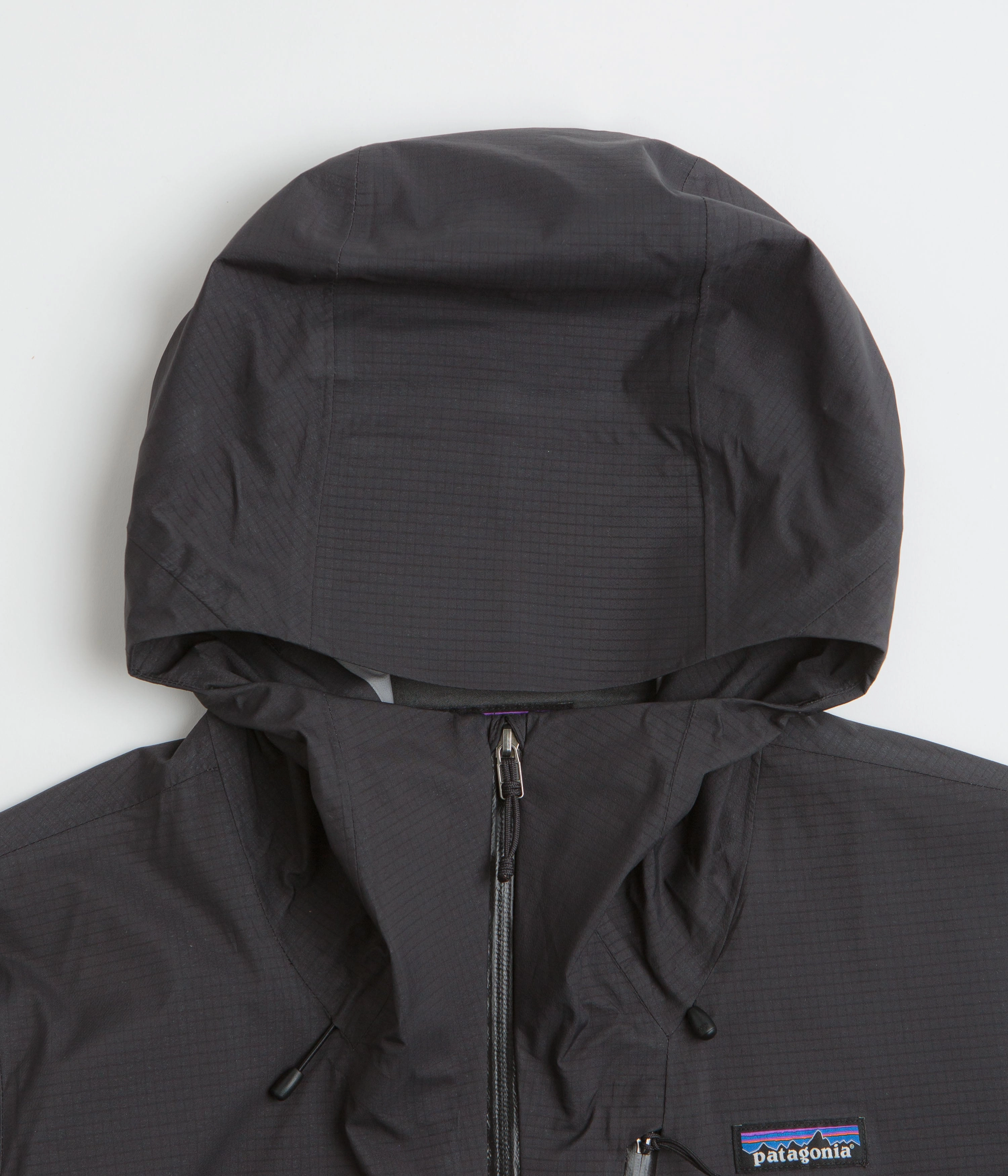 Eco Friendly Padding Noise Reduciting Fabric Patagonia Womens Granite Crest Rain Jacket - Black