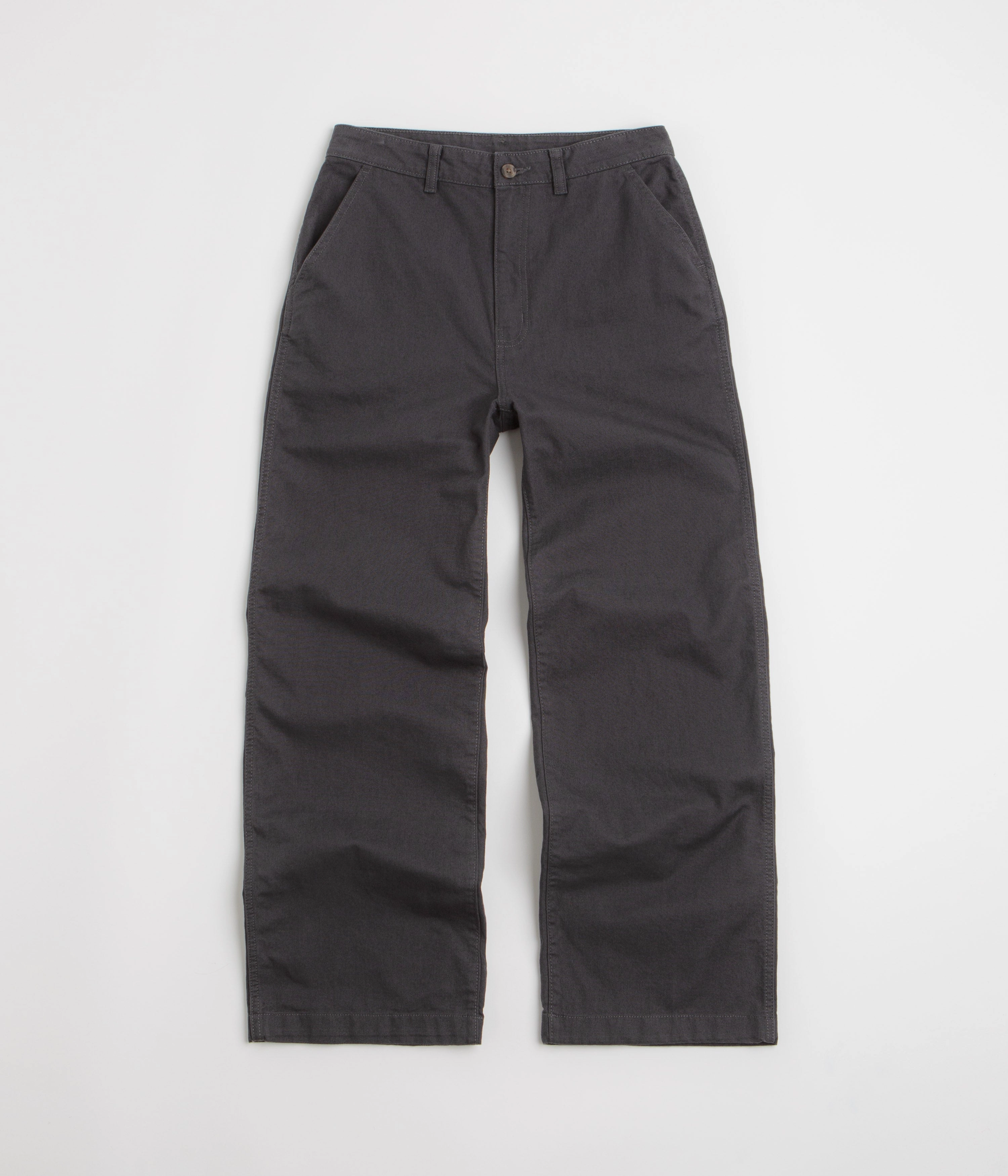 Patagonia Womens Point Reyes Canvas Wide Leg Pants - Ink Black Comfortable Look