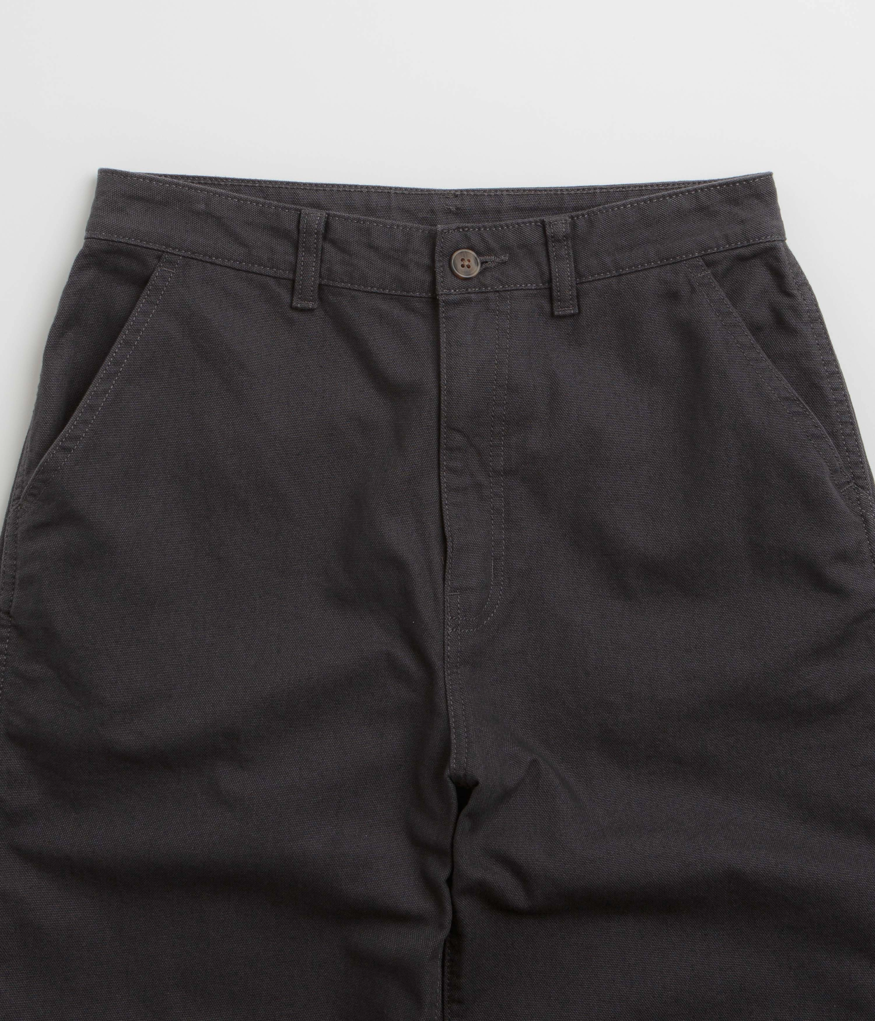Patagonia Womens Point Reyes Canvas Wide Leg Pants - Ink Black Slim Look Fit