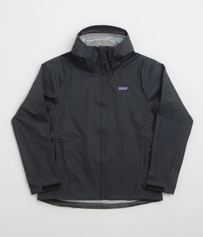 CompressionPackableFabric Oversized Silhouette Patagonia Womens Torrentshell 3L Rain Jacket - Black