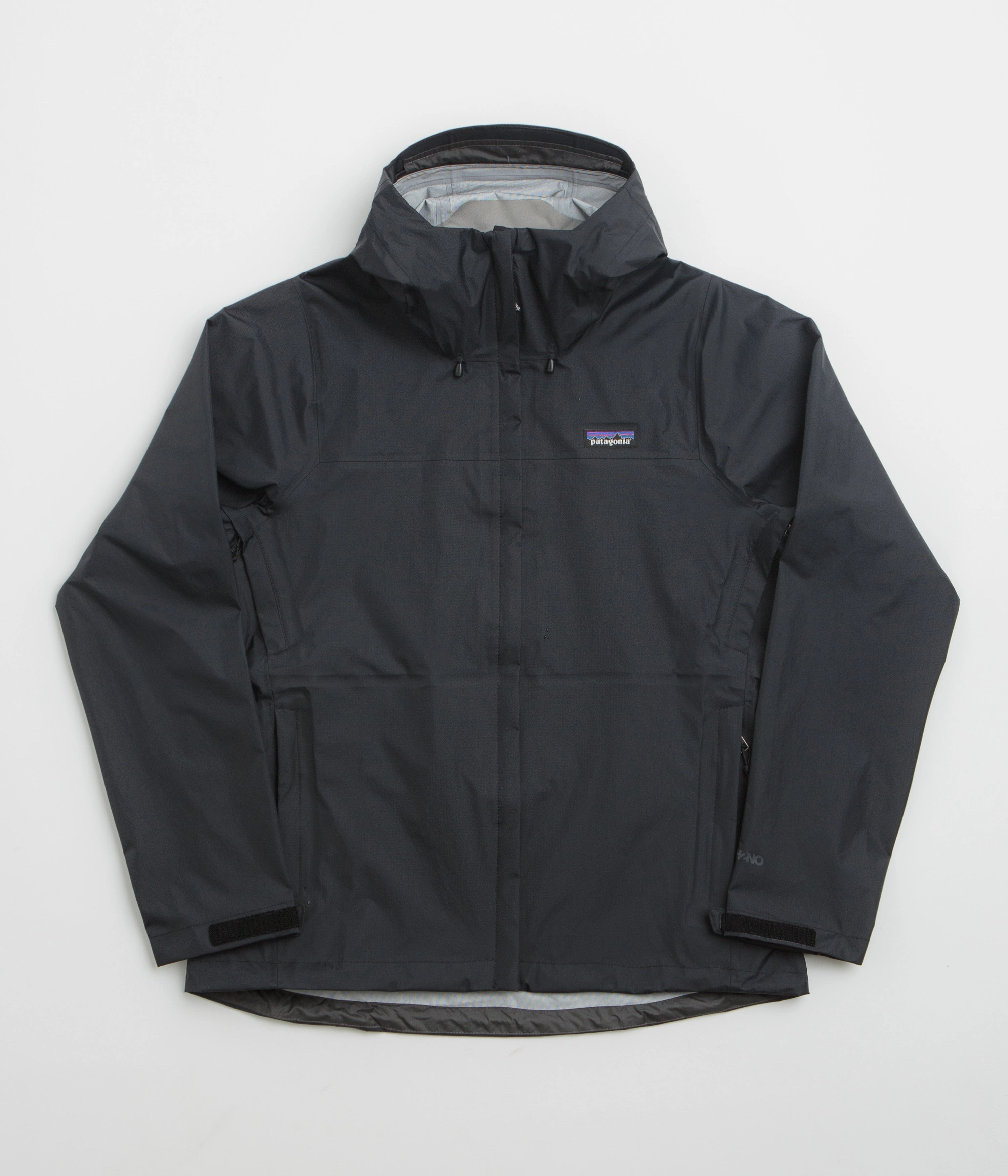 CompressionPackableFabric Oversized Silhouette Patagonia Womens Torrentshell 3L Rain Jacket - Black