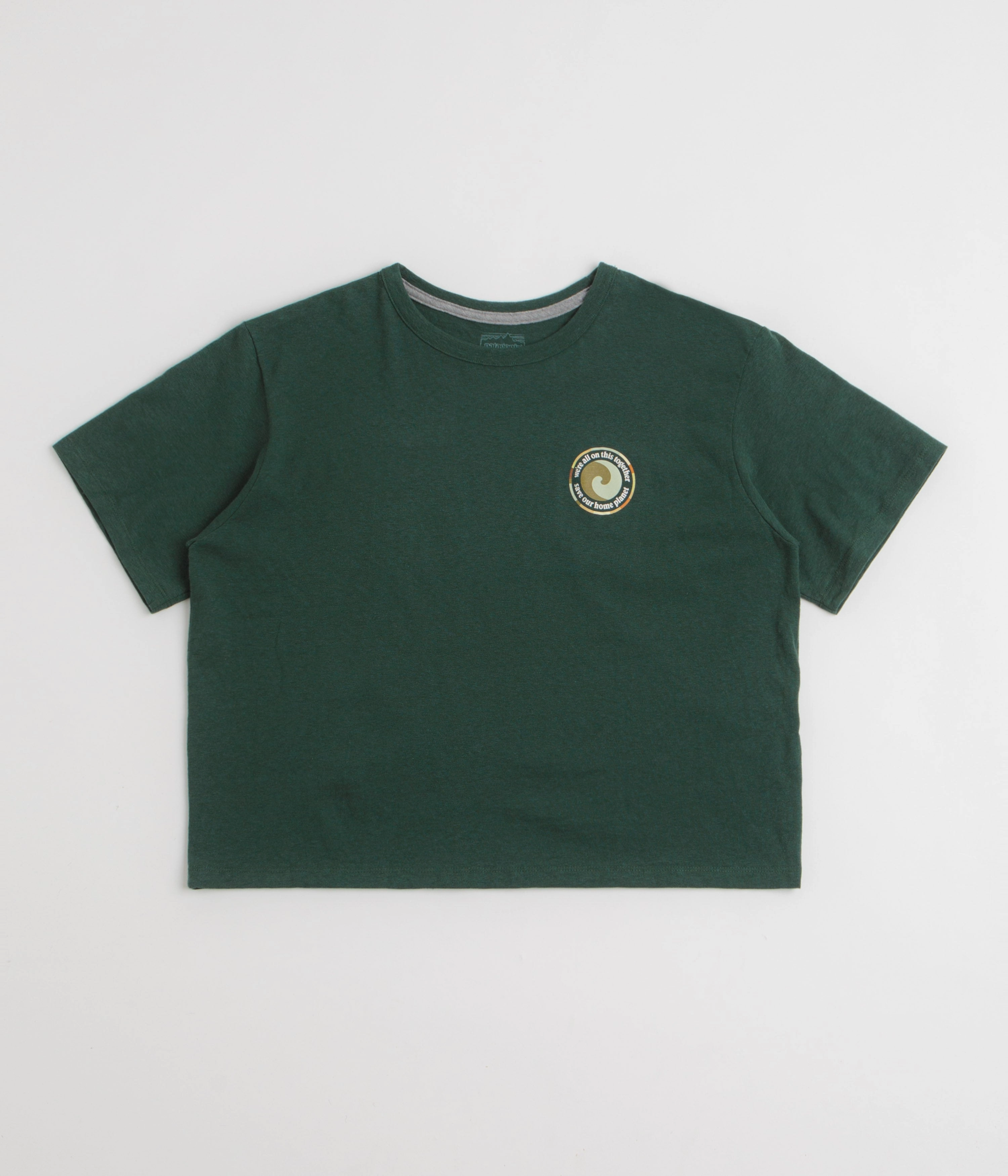 Street Trend Comfort and Breathable Patagonia Womens Unity Fitz Easy Cut Responsibili-Tee T-Shirt - Cascade Green