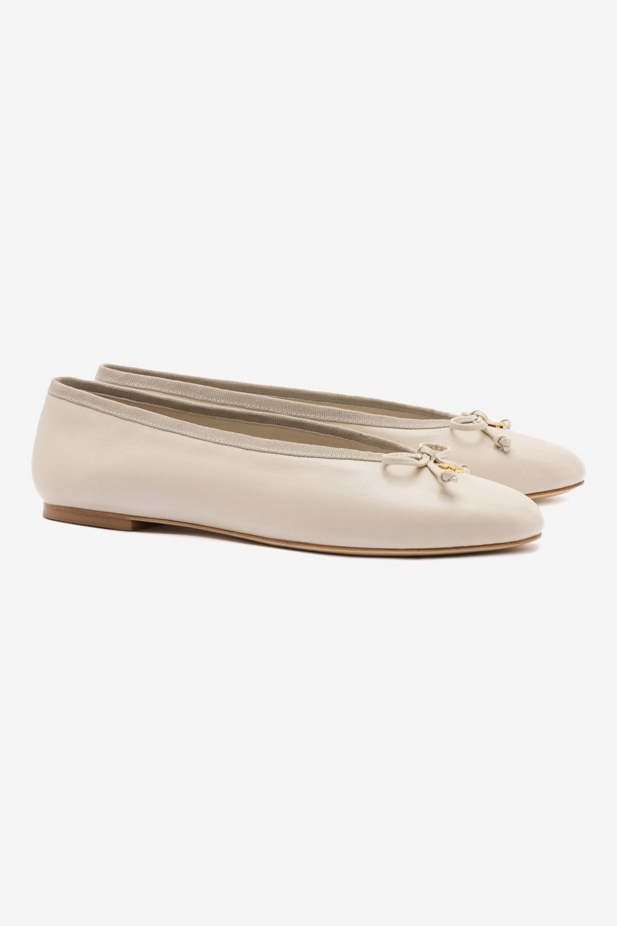 Pavlova Ballet Flat In Mushroom Grey Leather Hill Walk