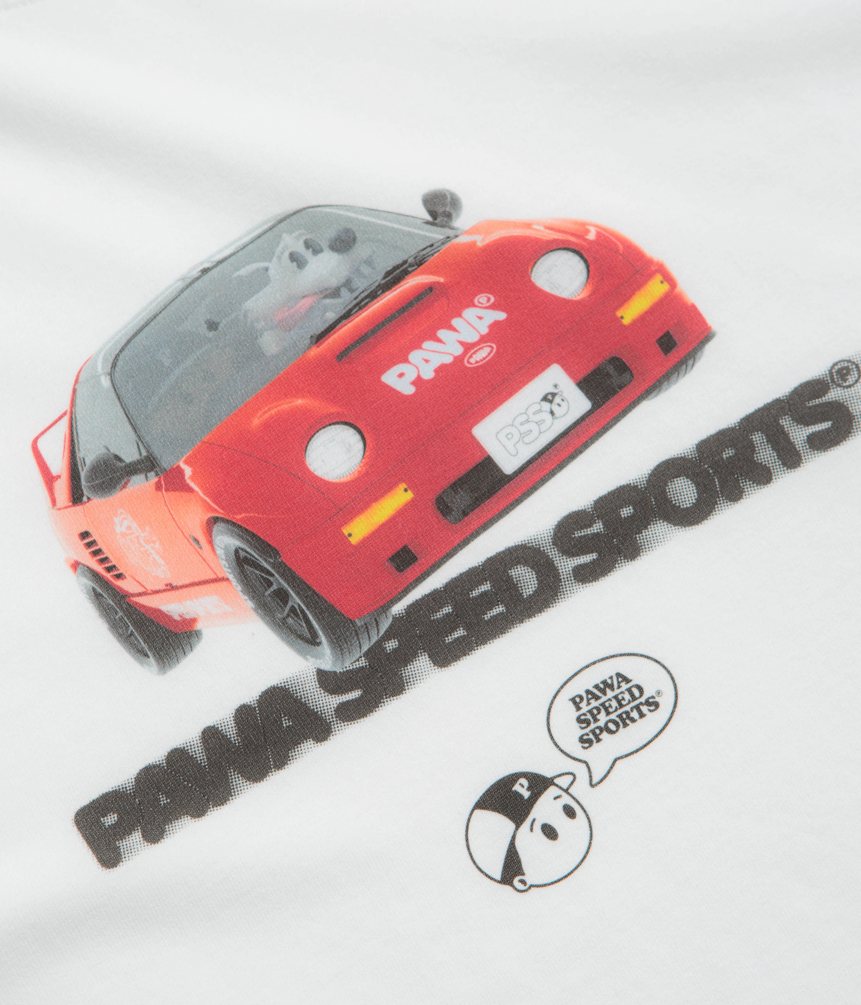 Relaxed Look Pawa Speed Sports AZ1 Mission T-Shirt - White