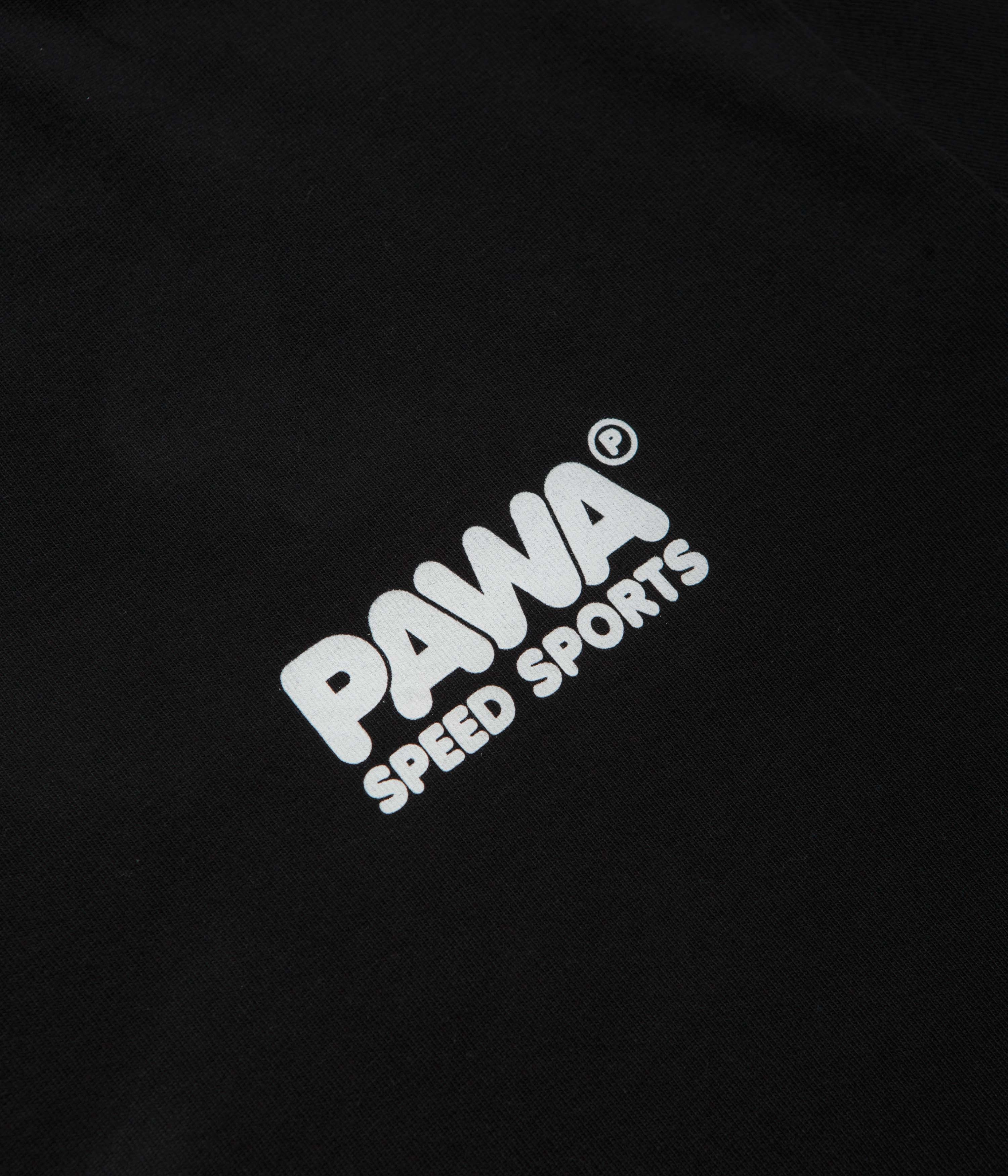 Pawa Speed Sports Burnout T-Shirt - Black Casual Look Wear Light Fit Wear