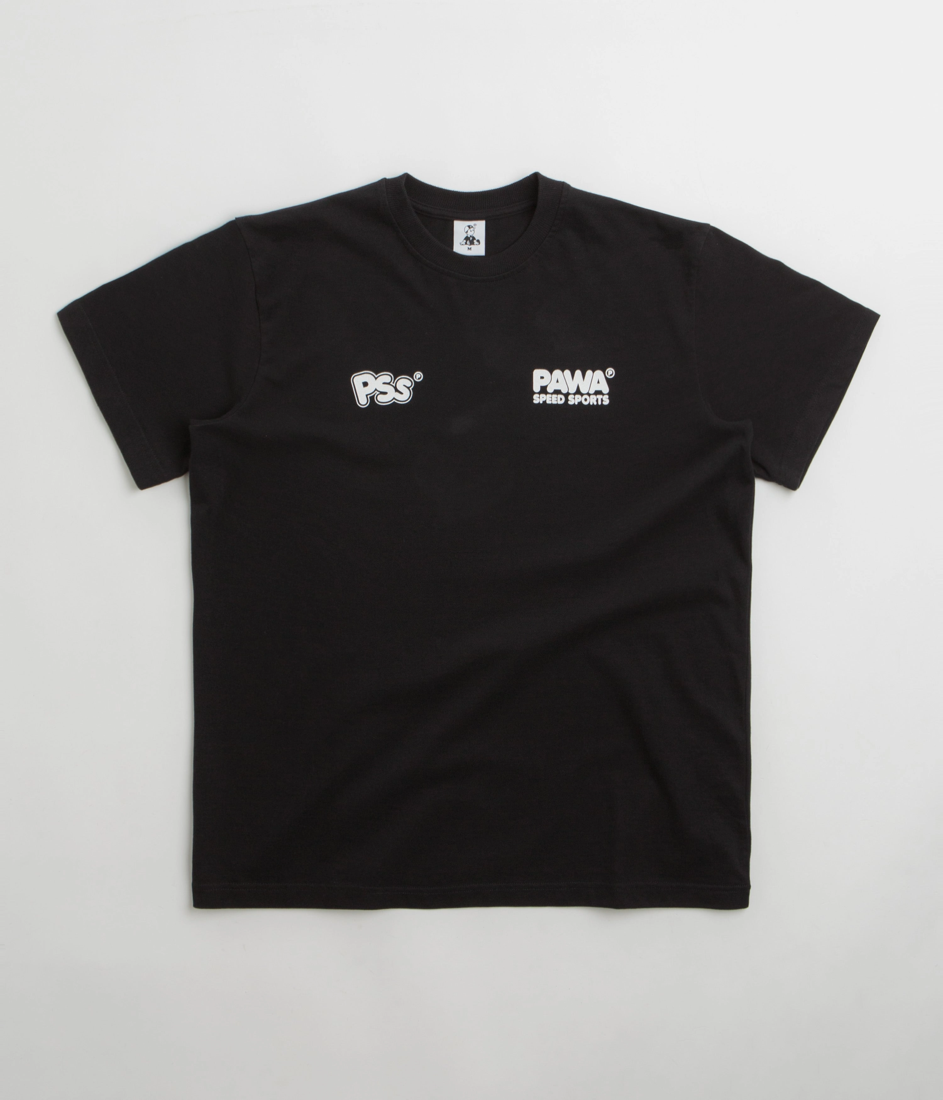 Washable fabric Cozy Vibe Pawa Speed Sports Burnout T-Shirt - Black