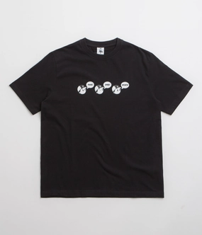 Soft Fabric Trendy Wear Pawa Speed Sports Emotions T-Shirt - Black