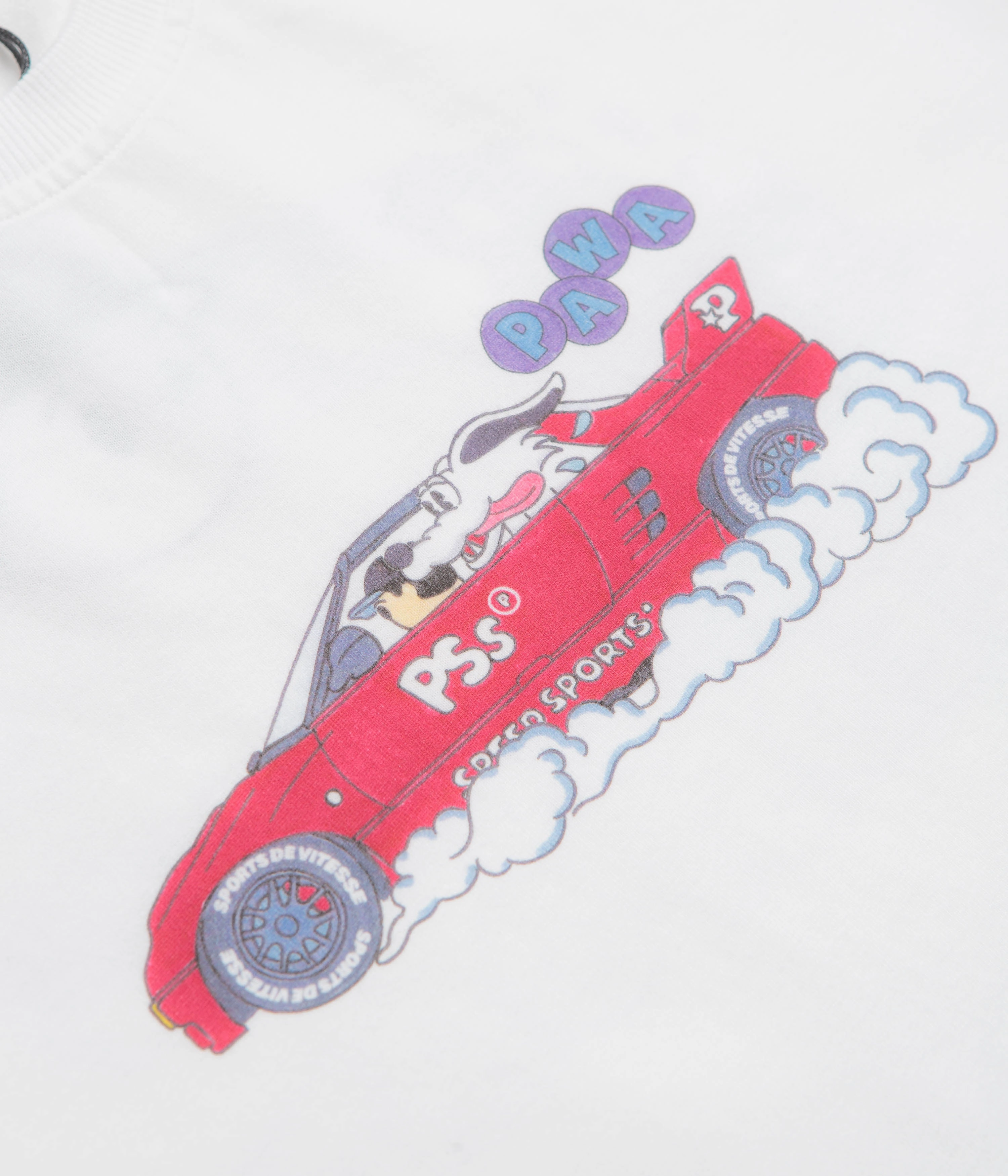 Pawa Speed Sports Raceday T-Shirt - White Urban Casual