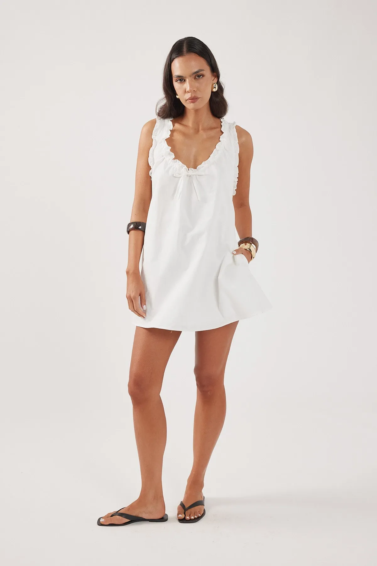 Urban Edge Perfect Stranger Faye Shift Mini Dress White