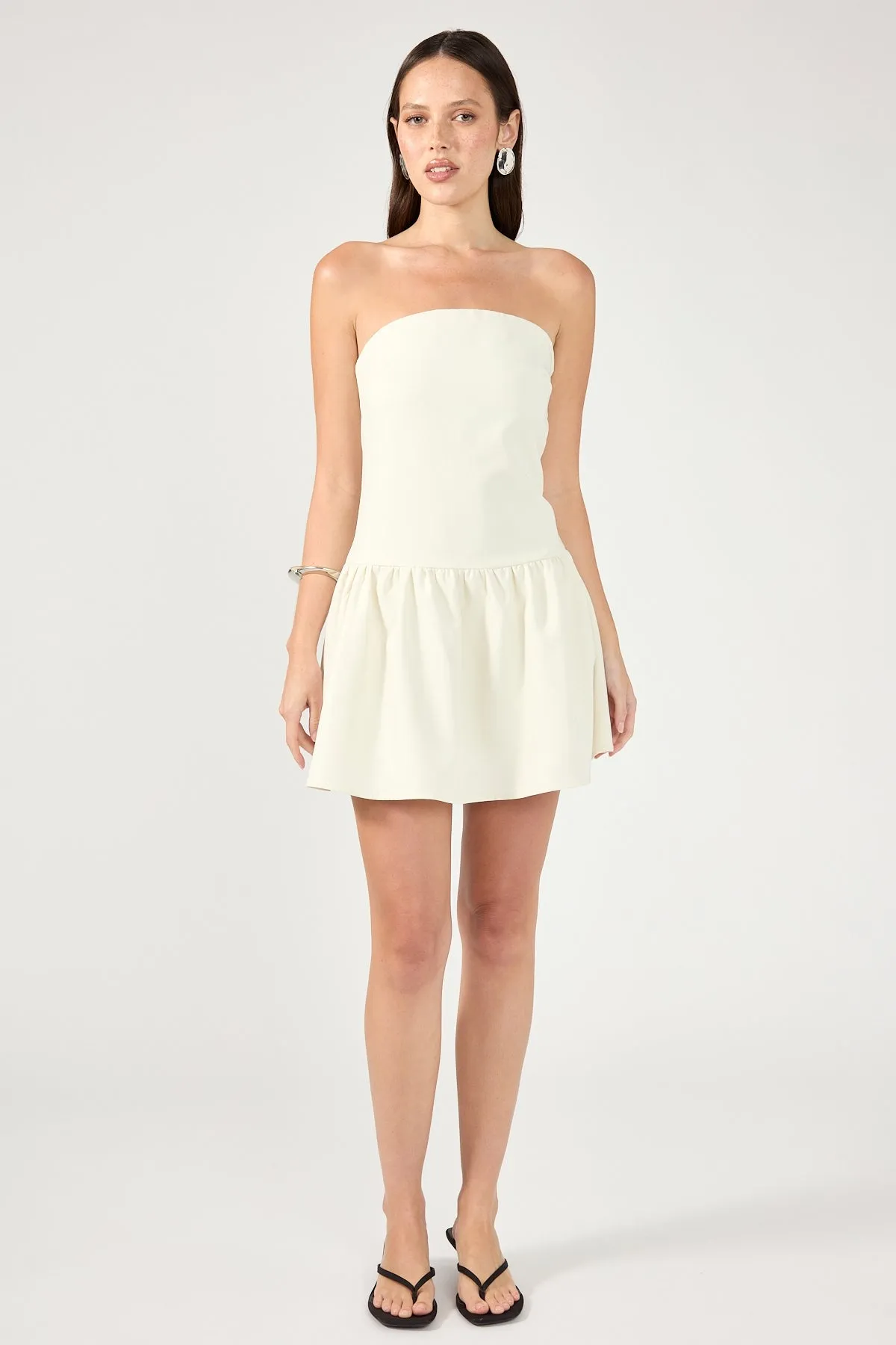 Perfect Stranger Winslet Strapless Mini Dress Cream Summer-Season