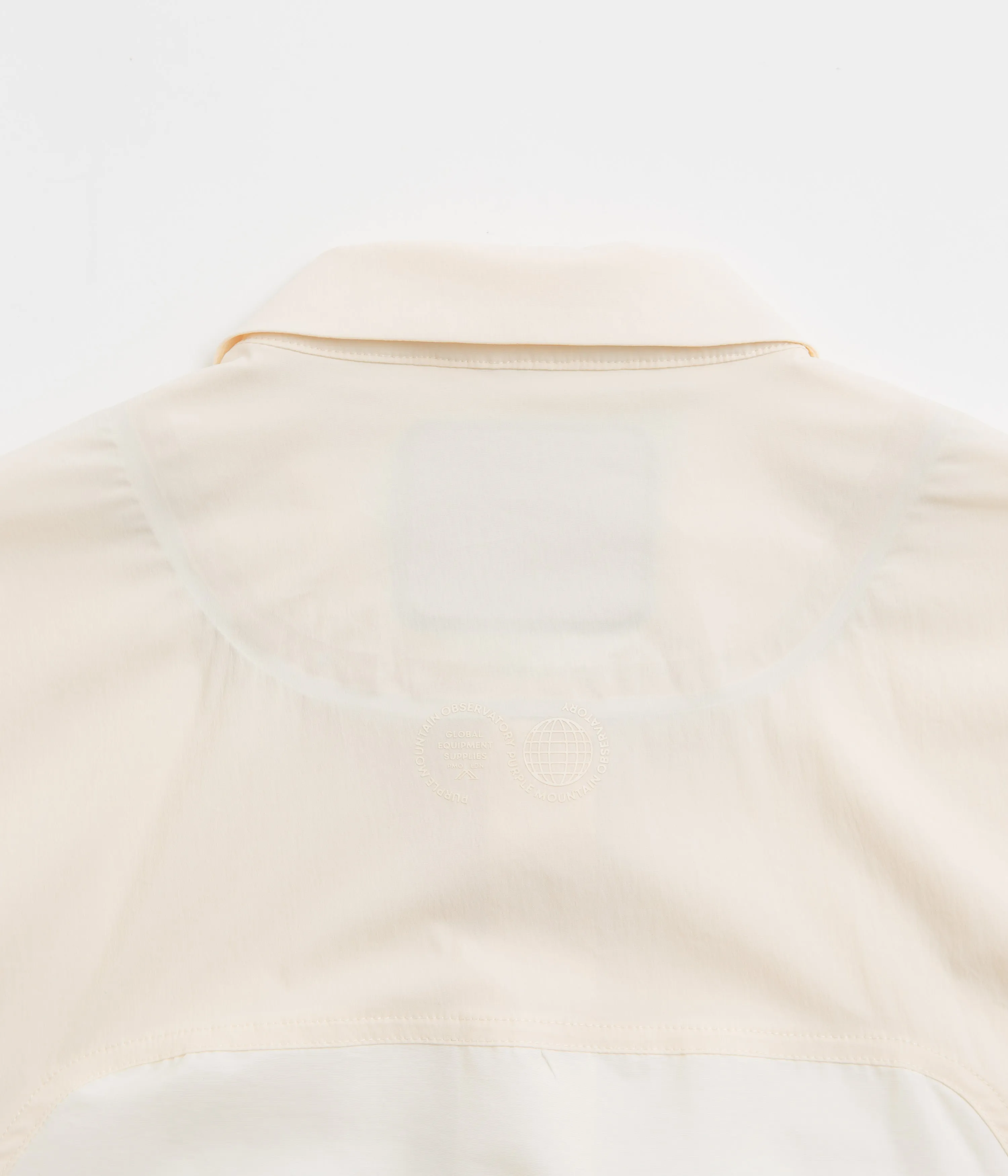Purple Mountain Observatory Field Shirt - Cream Breathable Underarm Vents Solid Color