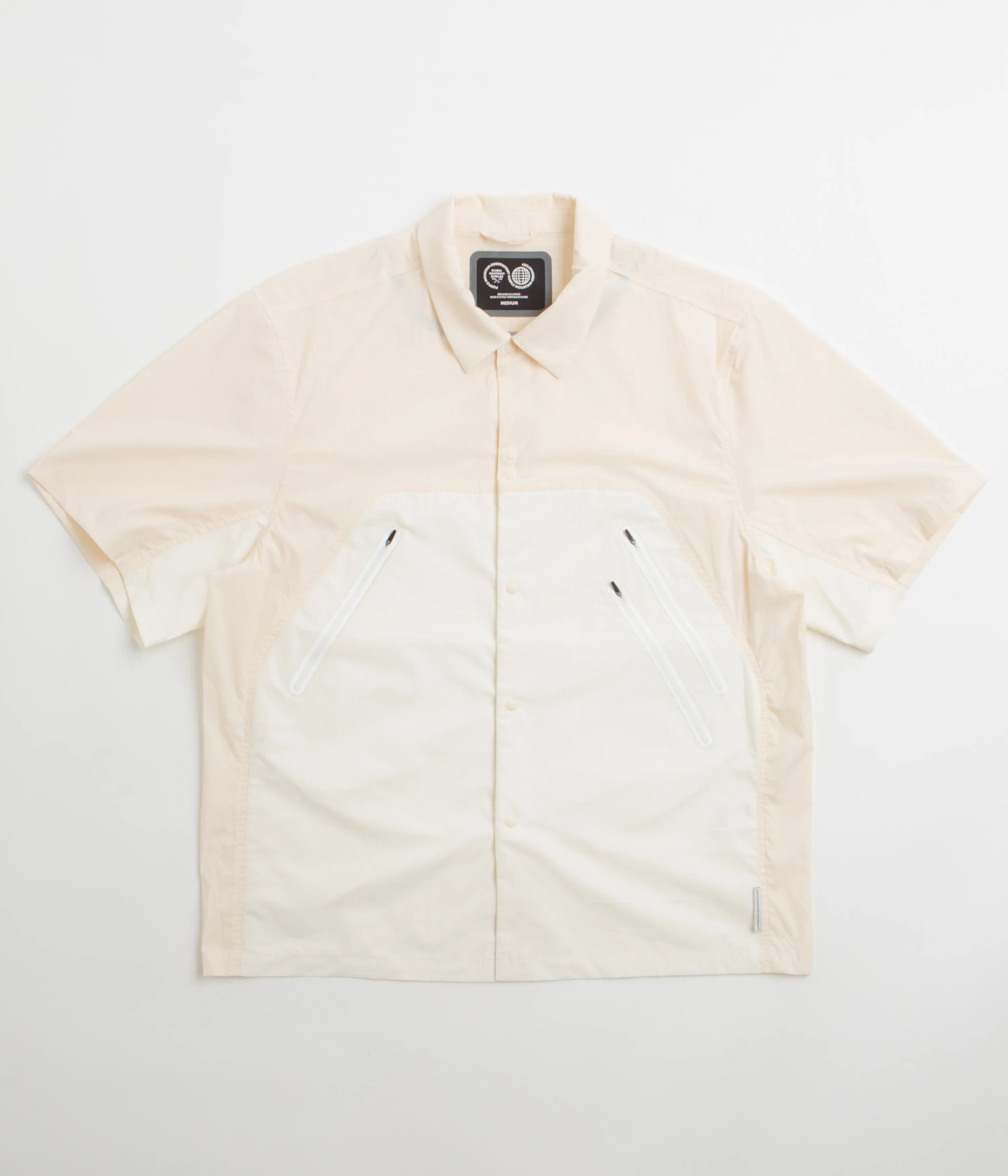 Purple Mountain Observatory Field Shirt - Cream Vintage Style Regular Fit