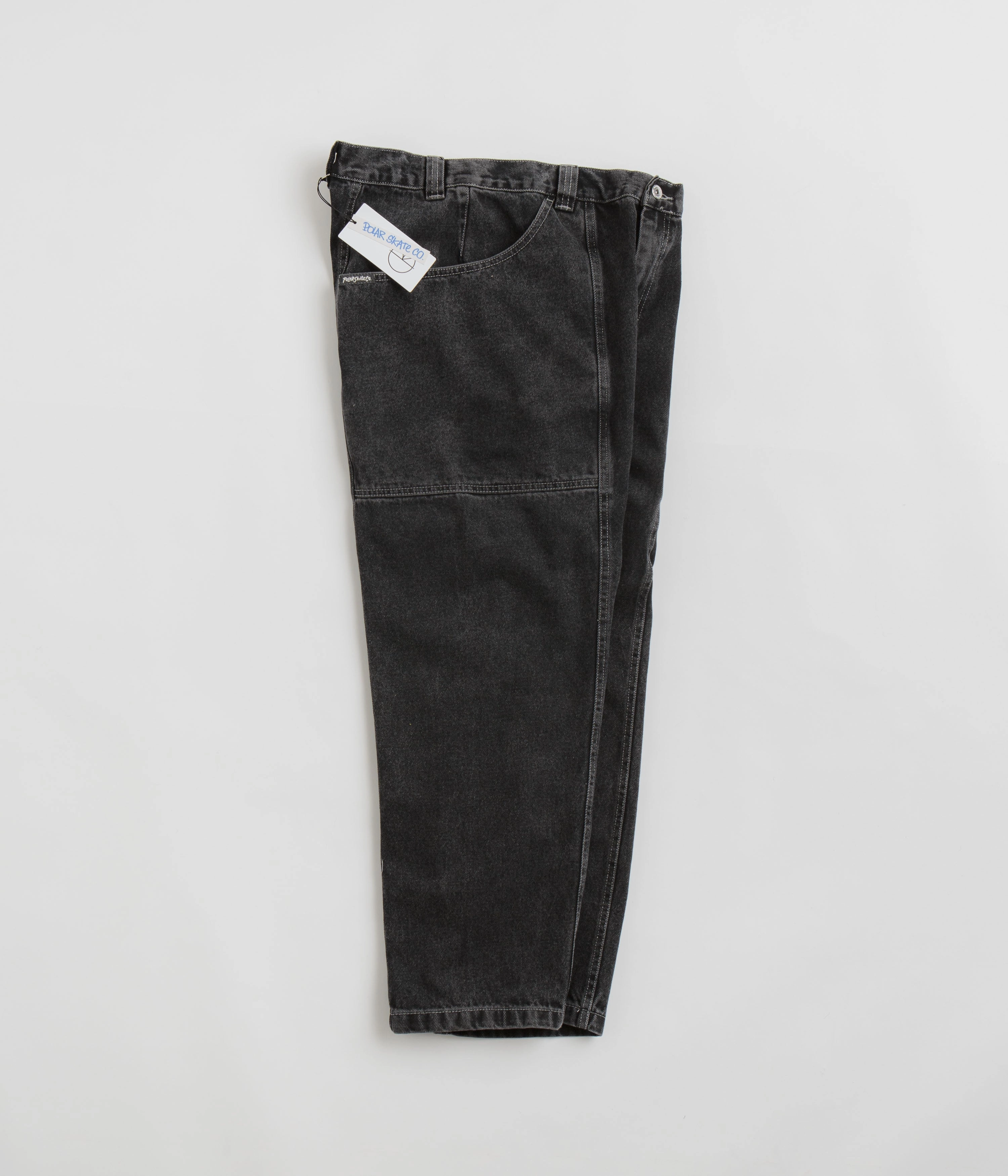 No Gap Waist Construction Layering Comfort Polar Jiro Pants - Silver Black