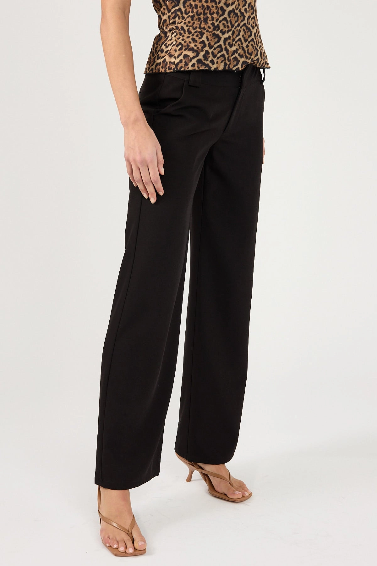 Perfect Stranger Cocona Low Rise Recycled Tailored Pant Black RecyclablePackaging