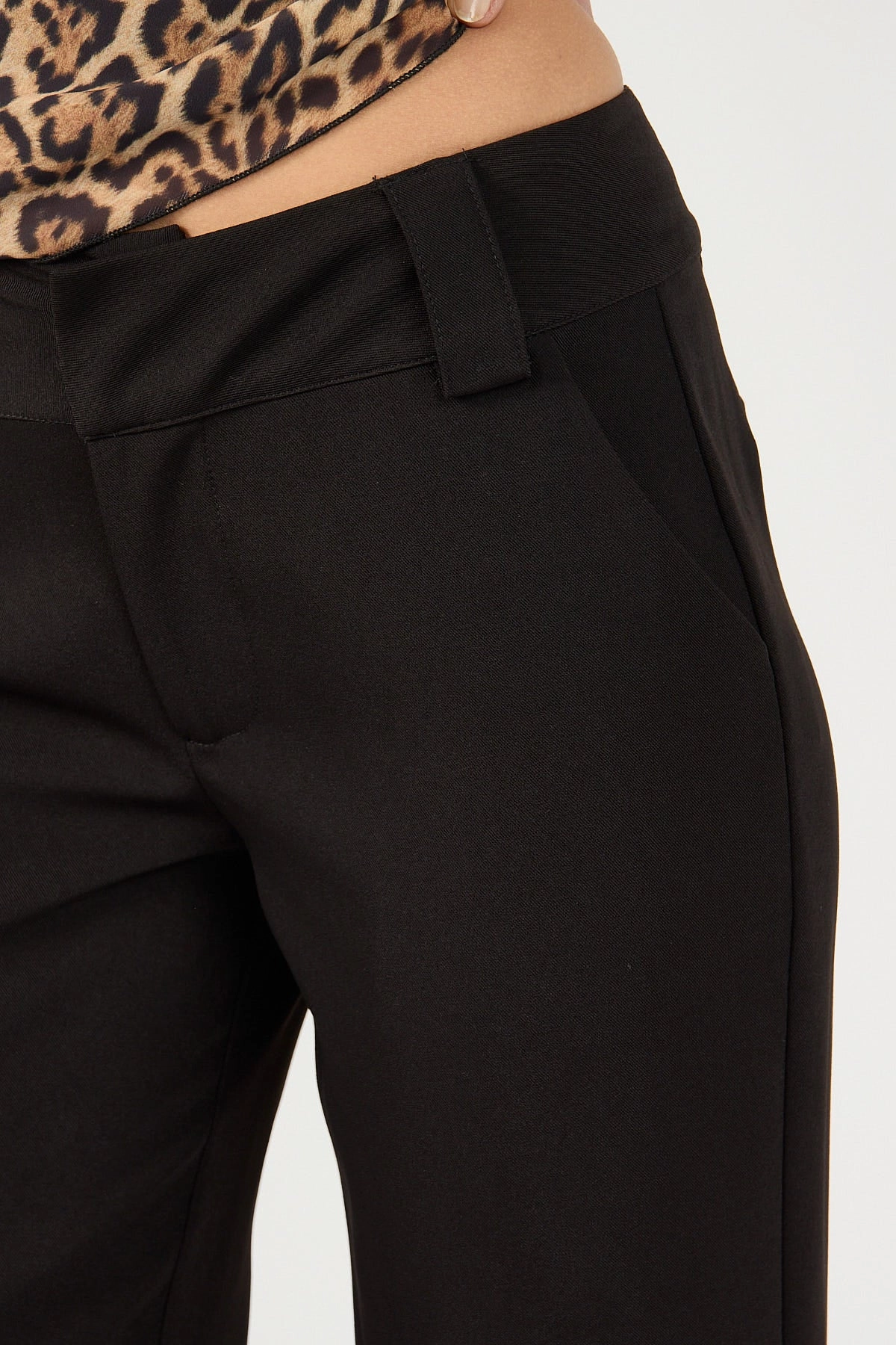 Perfect Stranger Cocona Low Rise Recycled Tailored Pant Black Comfortable Look Stay Comfortable