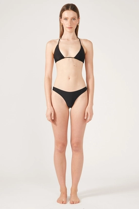 Adjustable Side Ties Perfect Stranger Essential Bikini Bottom Black