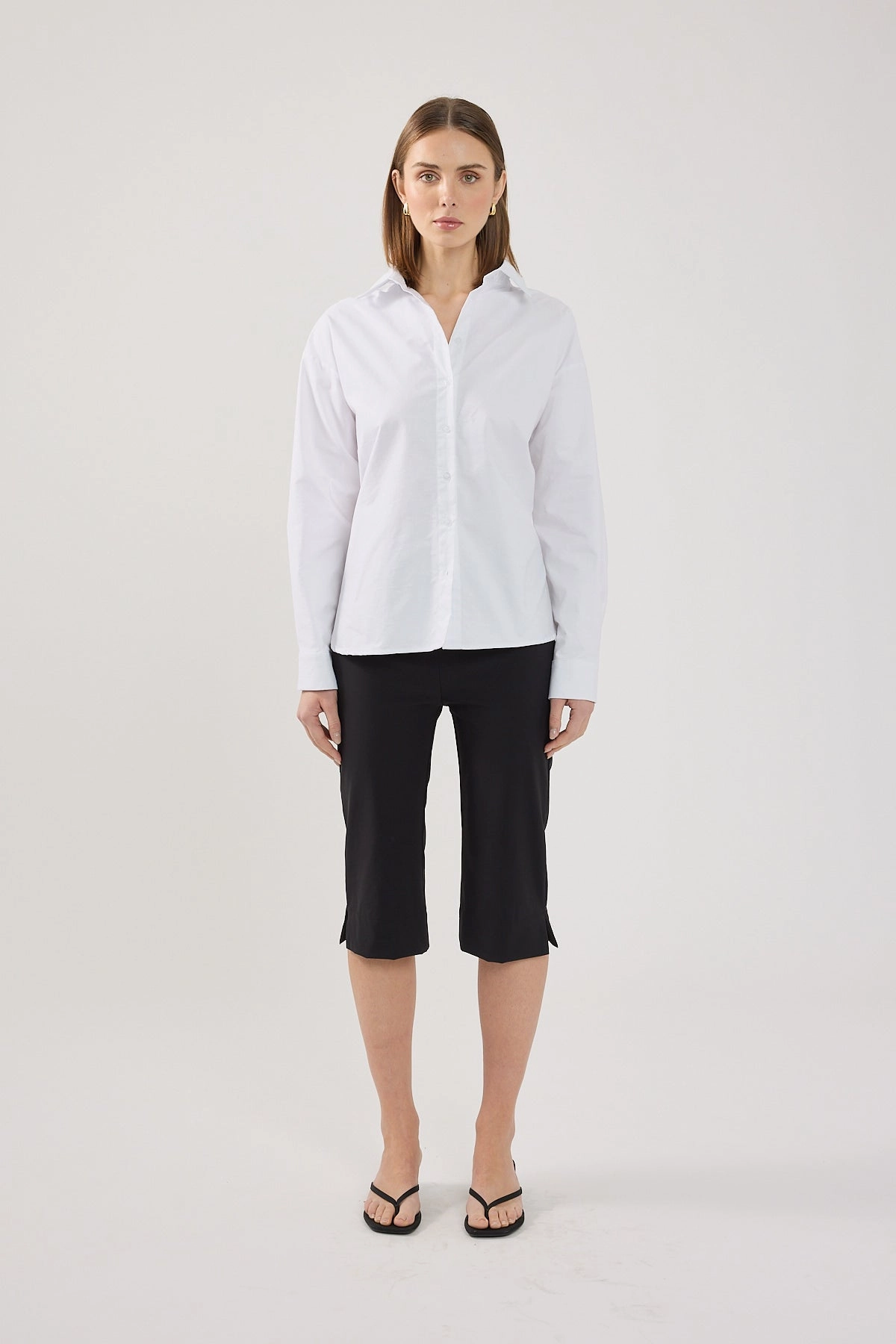Perfect Stranger Josie Mid Rise Capri Pant Black Stylish Comfort Comfortable Look Wear