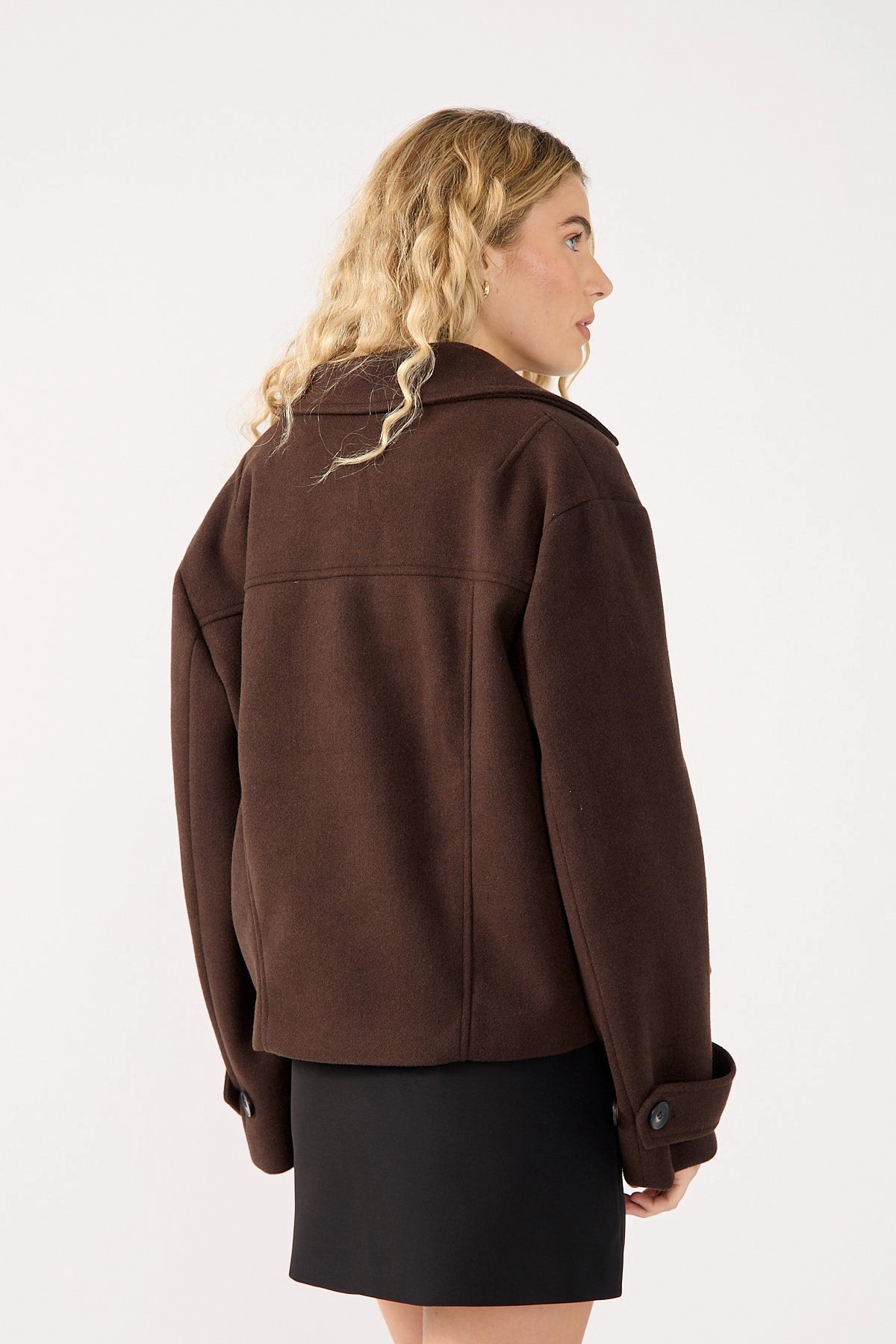 Essential Fit Rugged Daily Style Perfect Stranger Lenny Double Breasted Jacket Brown