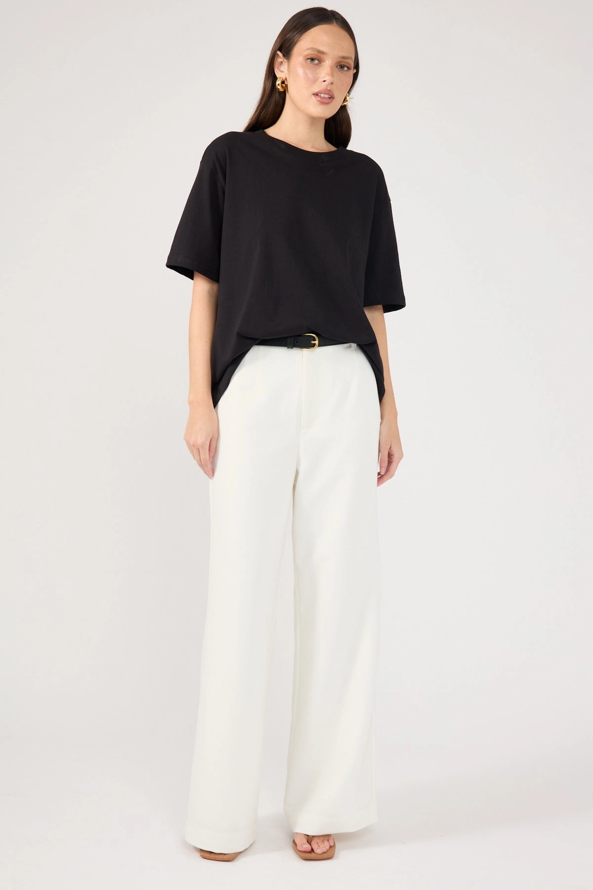 Perfect Stranger Linear Luca High Waist Pant White Chill Comfort Fit Comfort Control