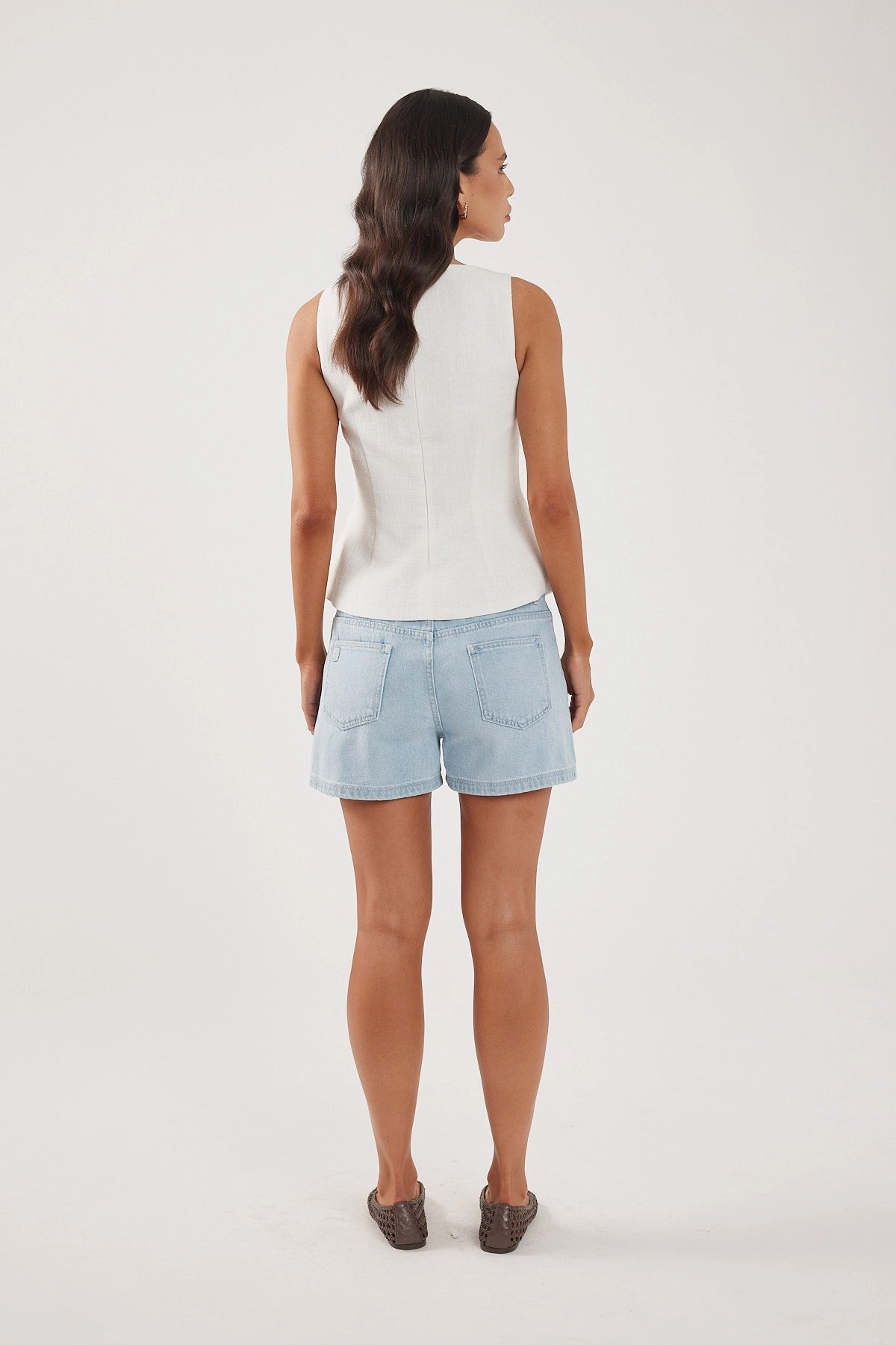 Quick Flex Perfect Stranger Low Rise relaxed Denim Short Light Blue