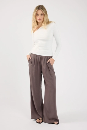 Minimal Comfort Odor control Perfect Stranger Twilight Elastic Wide Leg Pants Charcoal
