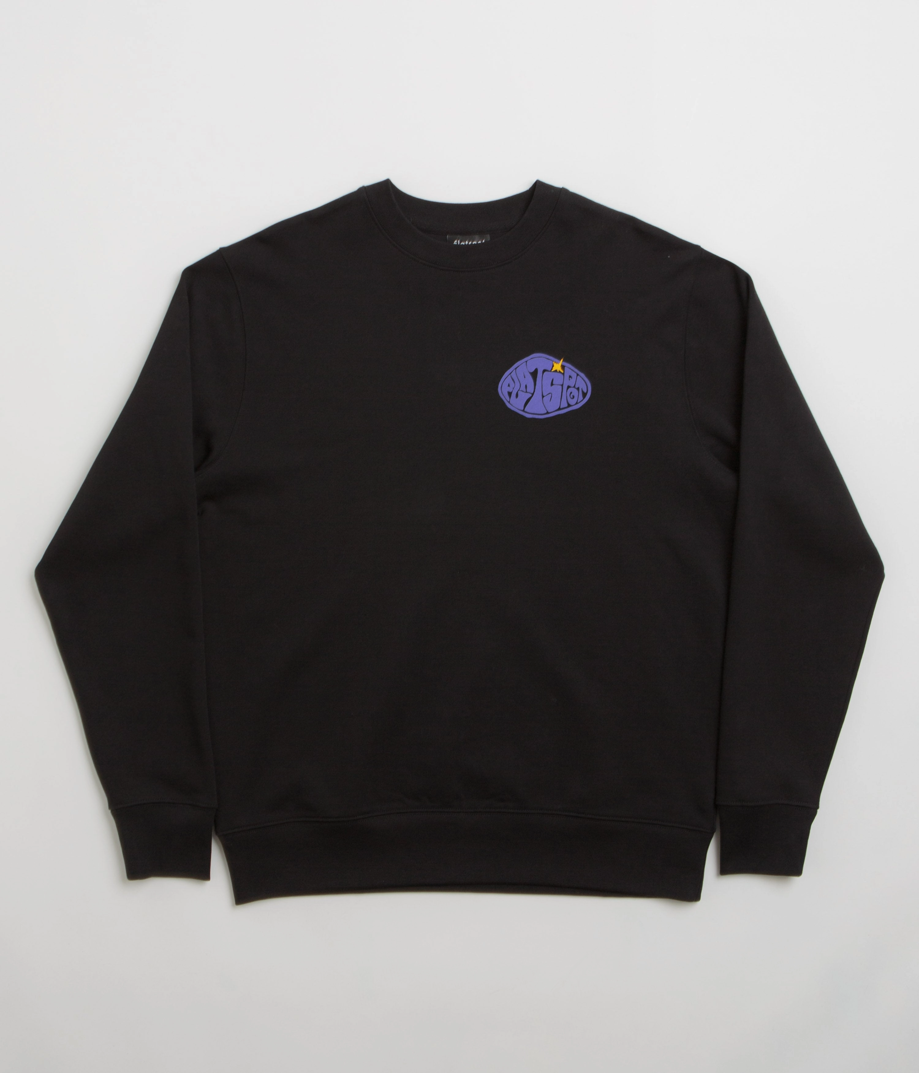 flatspot Hole Crewneck Sweatshirt - Black Essential Warmth