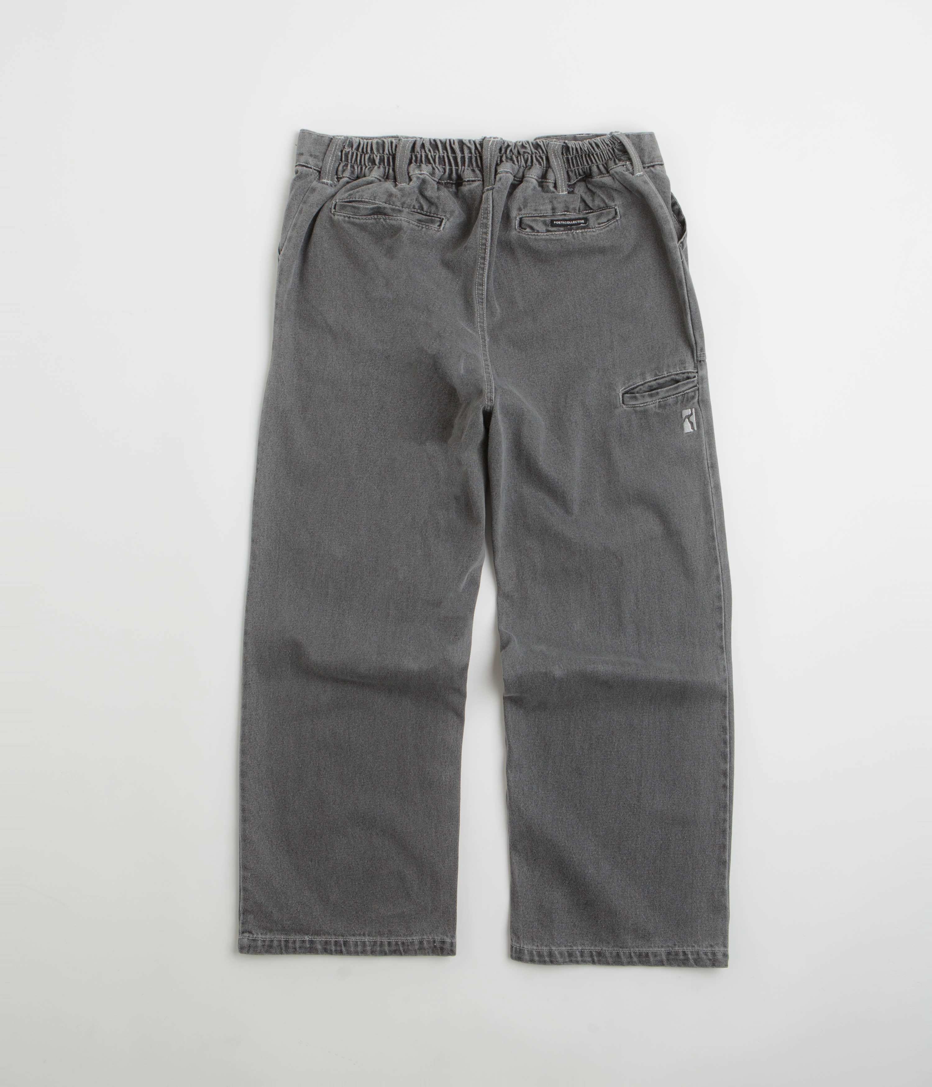 No Gap Waistband All Season Fit Poetic Collective Painter Pants - Grey Washed Denim / Grey