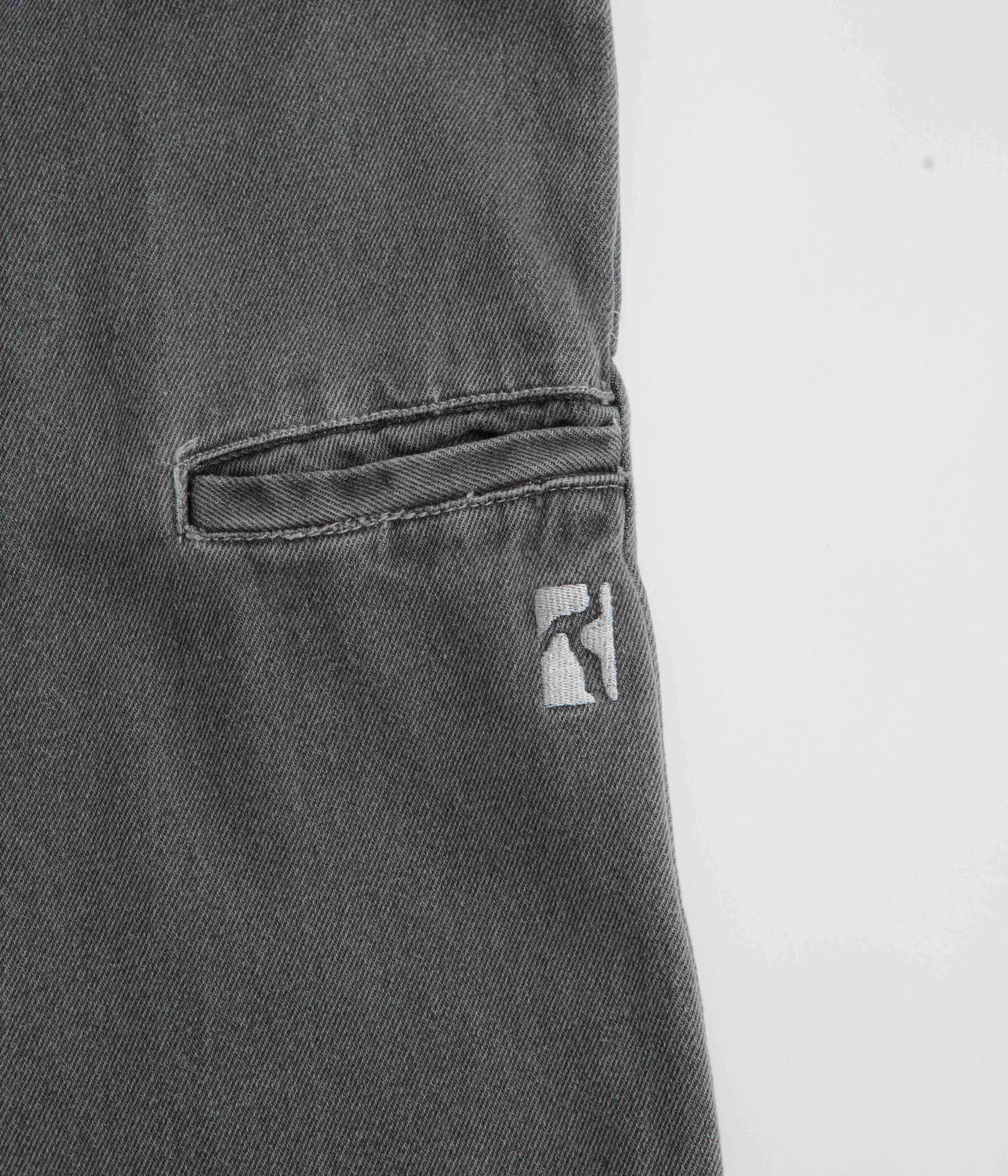 Poetic Collective Painter Pants - Grey Washed Denim / Grey Breathable Comfort Design Flat Seams