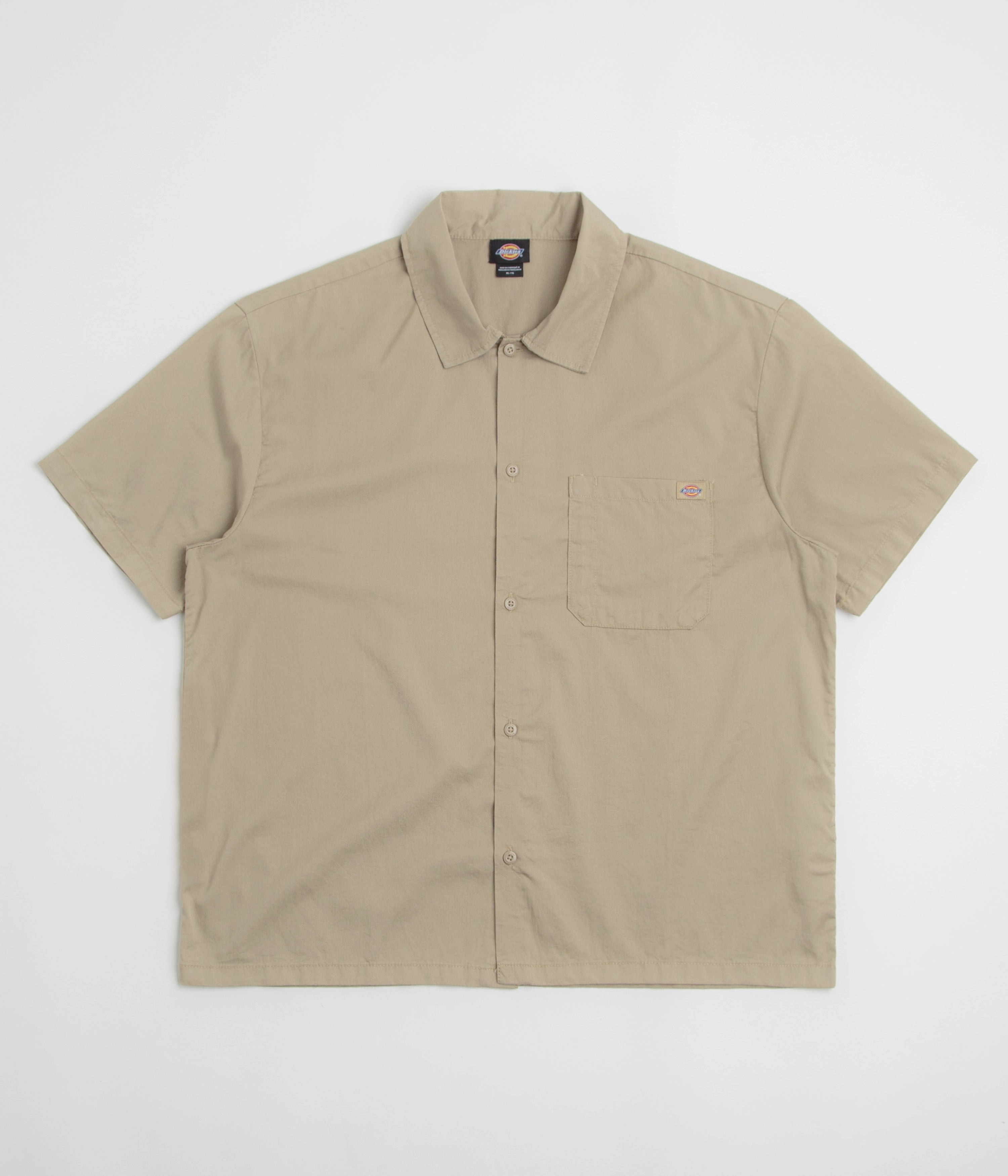 Button Down Easygoing Design Dickies Lynville T-Shirt - Desert Sand