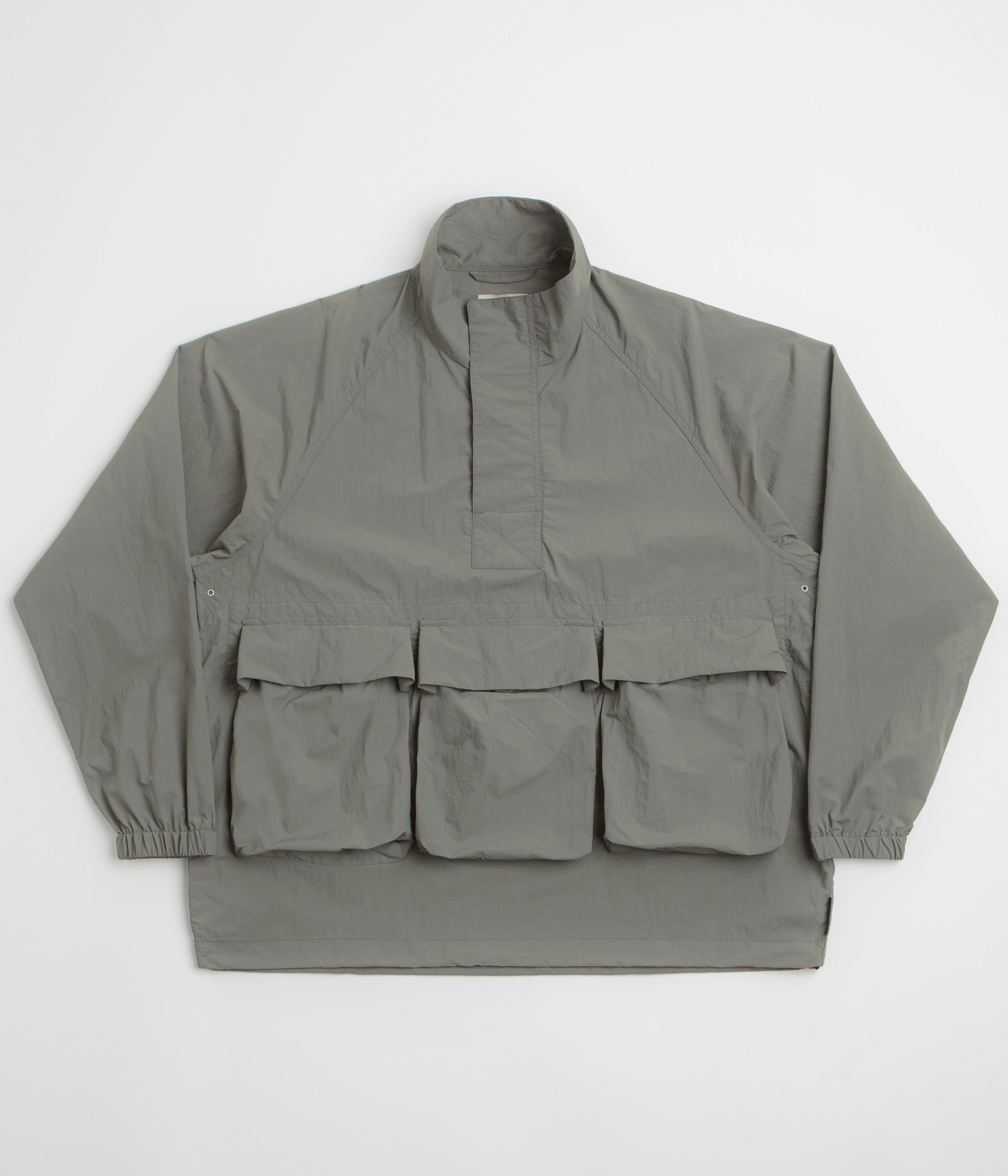 HighVisibility Trims Snow Peak Nylon Tussah Anorak - Light Olive