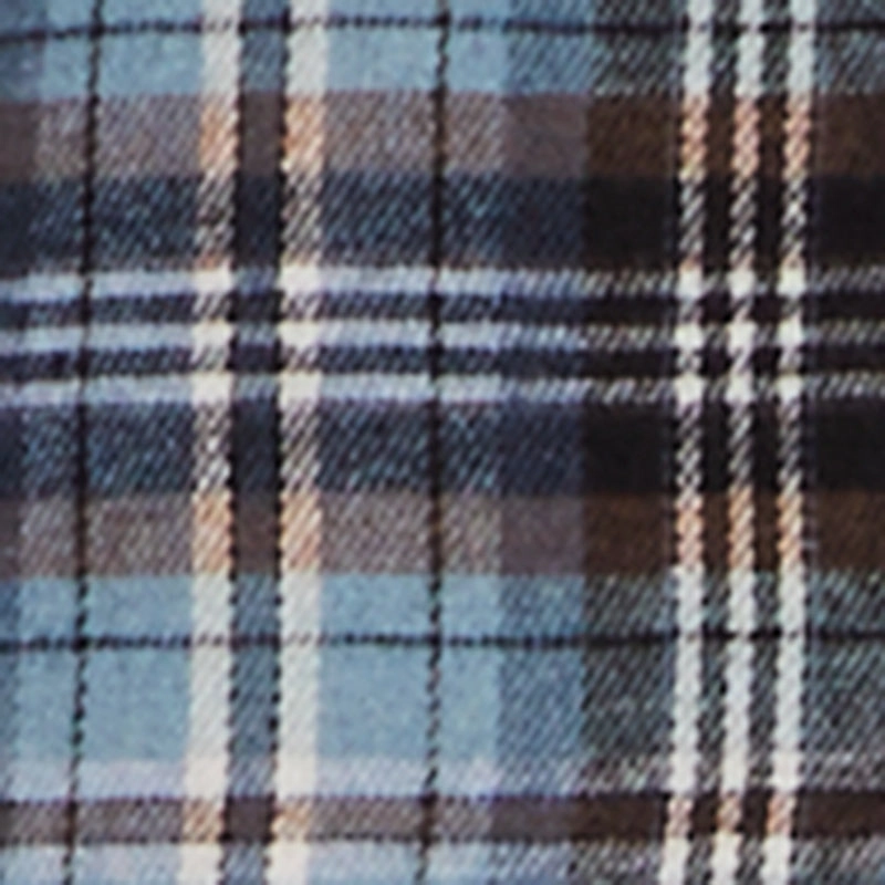 Plaid Flannel Patch Detail Cropped Button Front Shirt Roof Actress