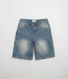 Dime Classic Denim Shorts - Sandblasted Indigo Non Irritating Tags Trendy Look