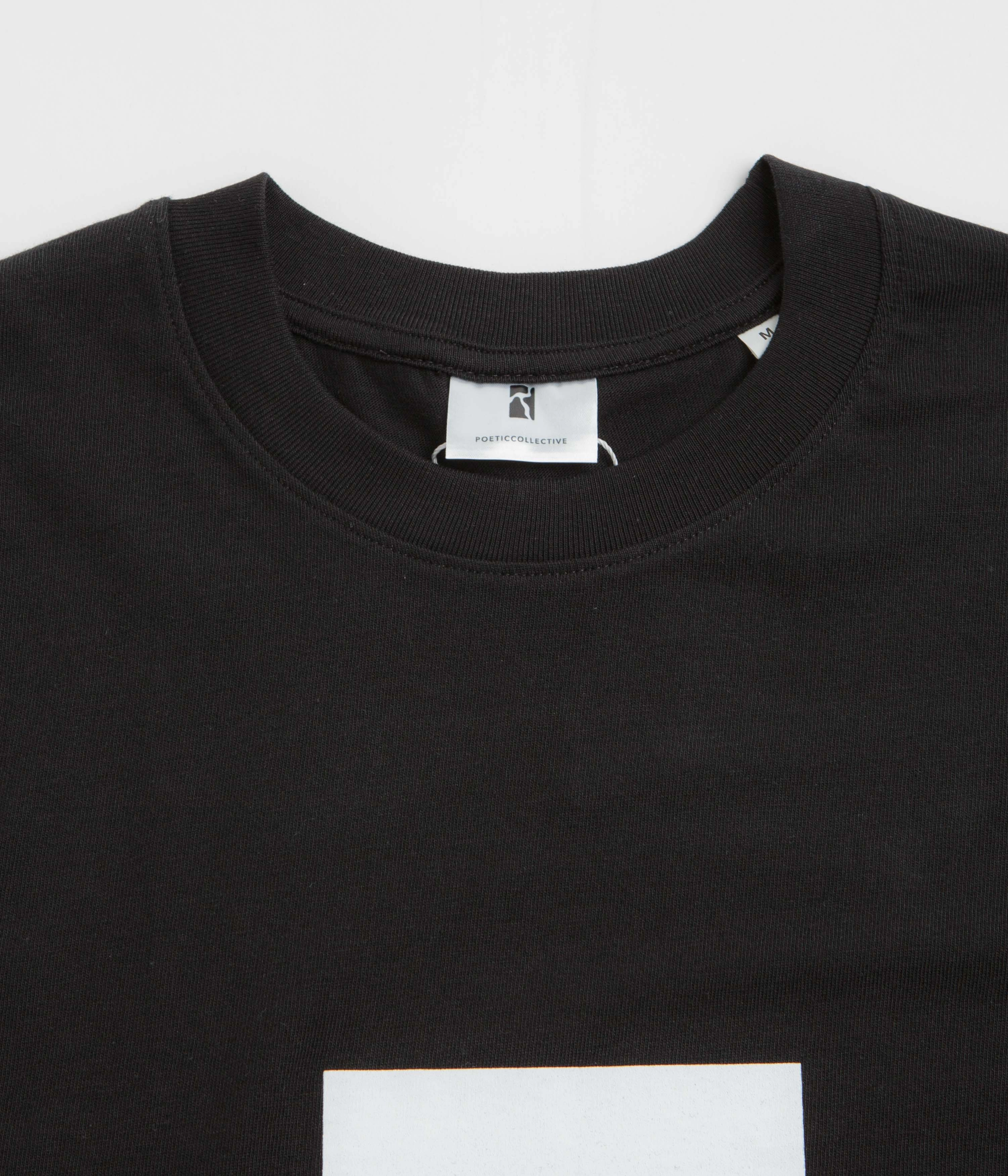 Relaxed Smart Holiday Style Trend Poetic Collective Box T-Shirt - Black / White