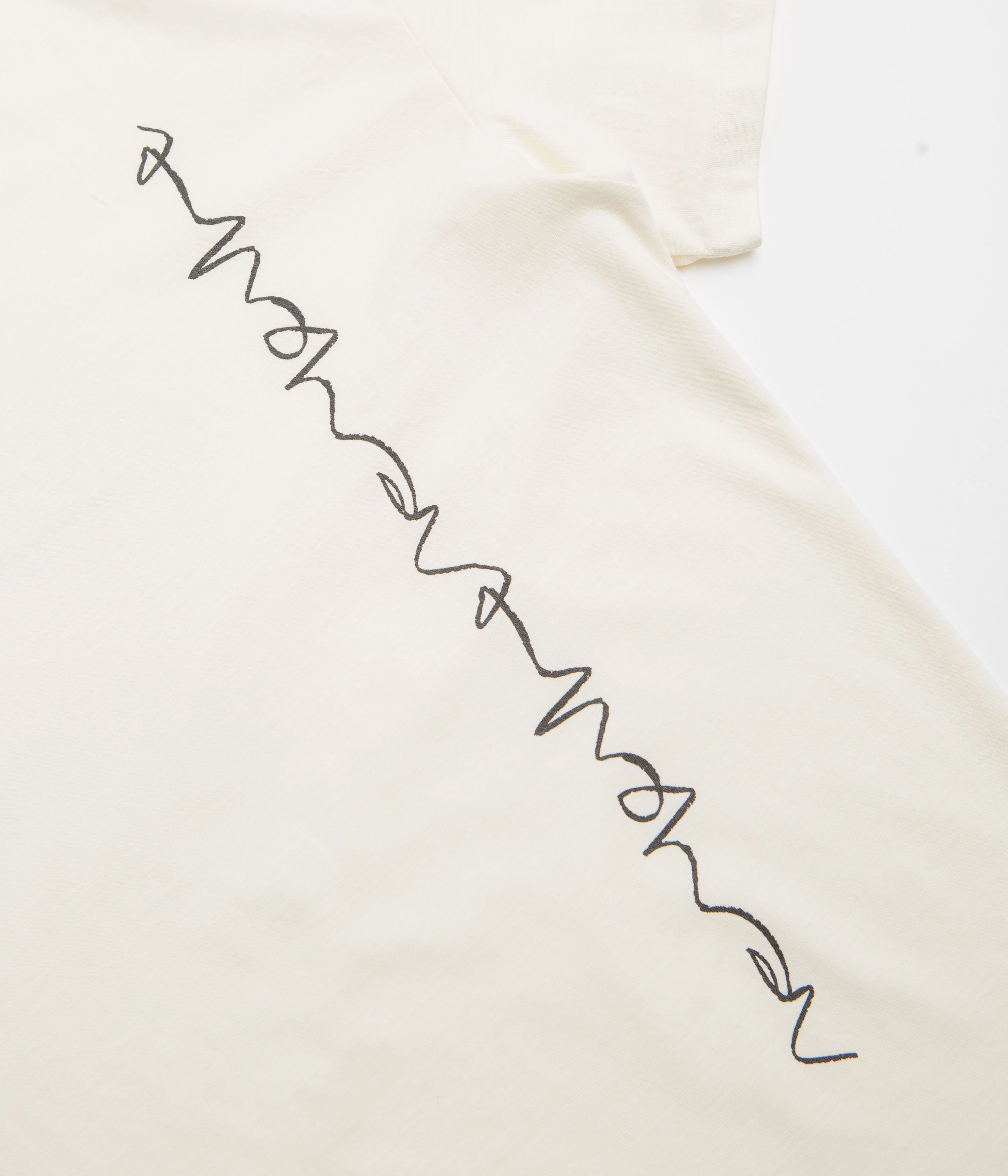 Poetic Collective Crayon Chain T-Shirt - Ivory Cozy Design Comfy Pieces