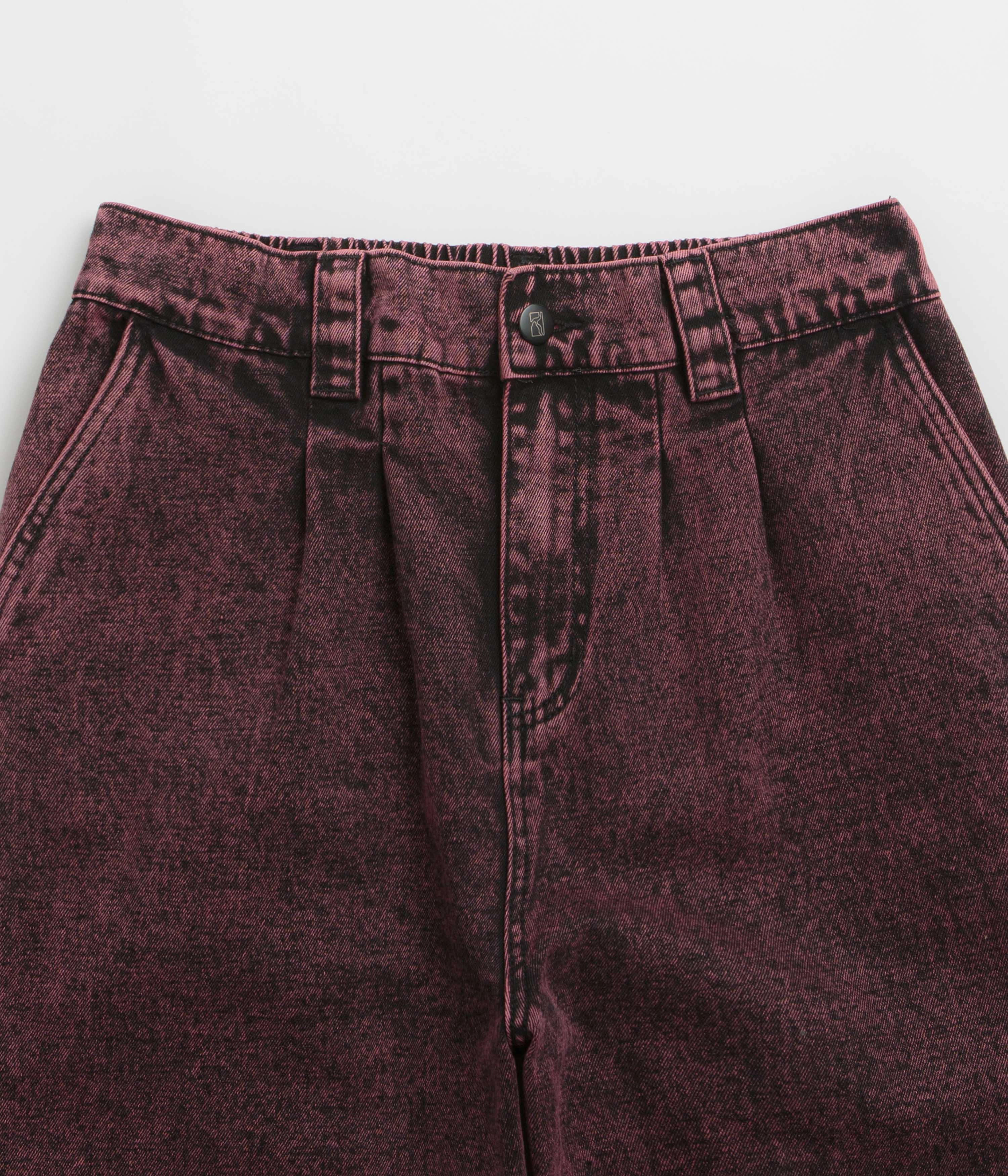 Ultra Soft AbrasionGuardTape Poetic Collective Denim Balloon Pants - Red Acid Wash