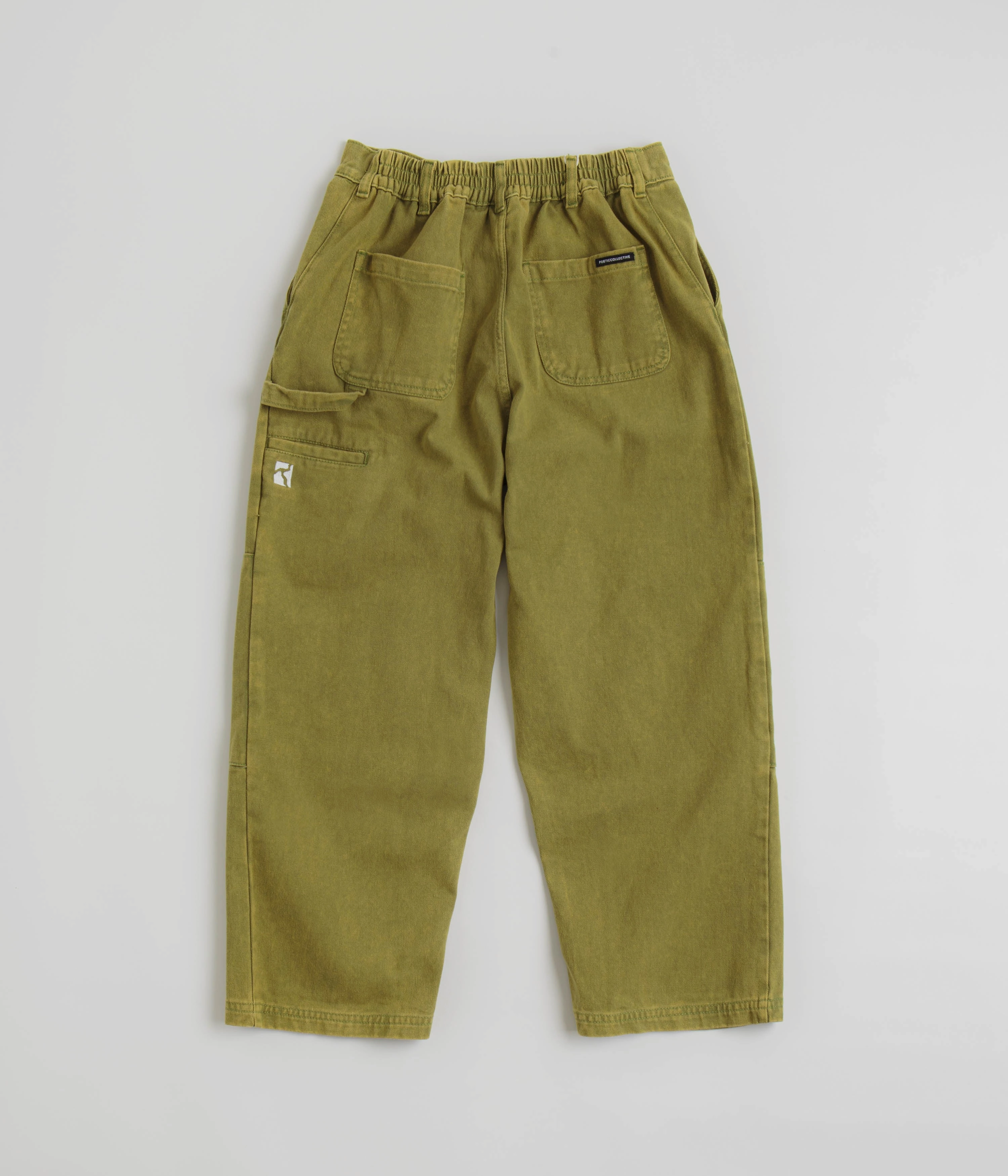 Relaxed Look Cozy and Soft Poetic Collective Denim Sculptor Pants - Green Acid Wash