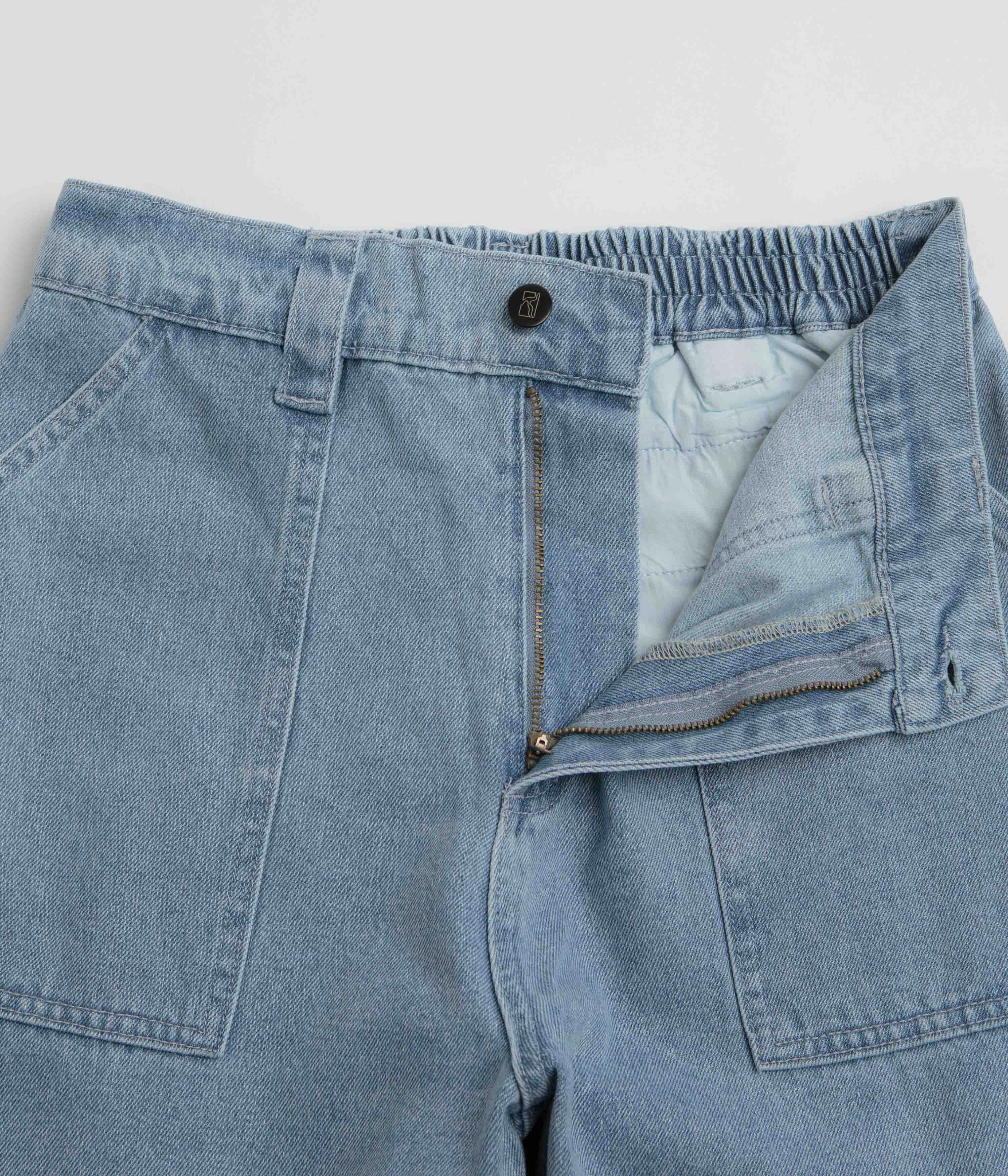 Poetic Collective Painter Pants - Light Blue Denim Essential Wear Sport Performance