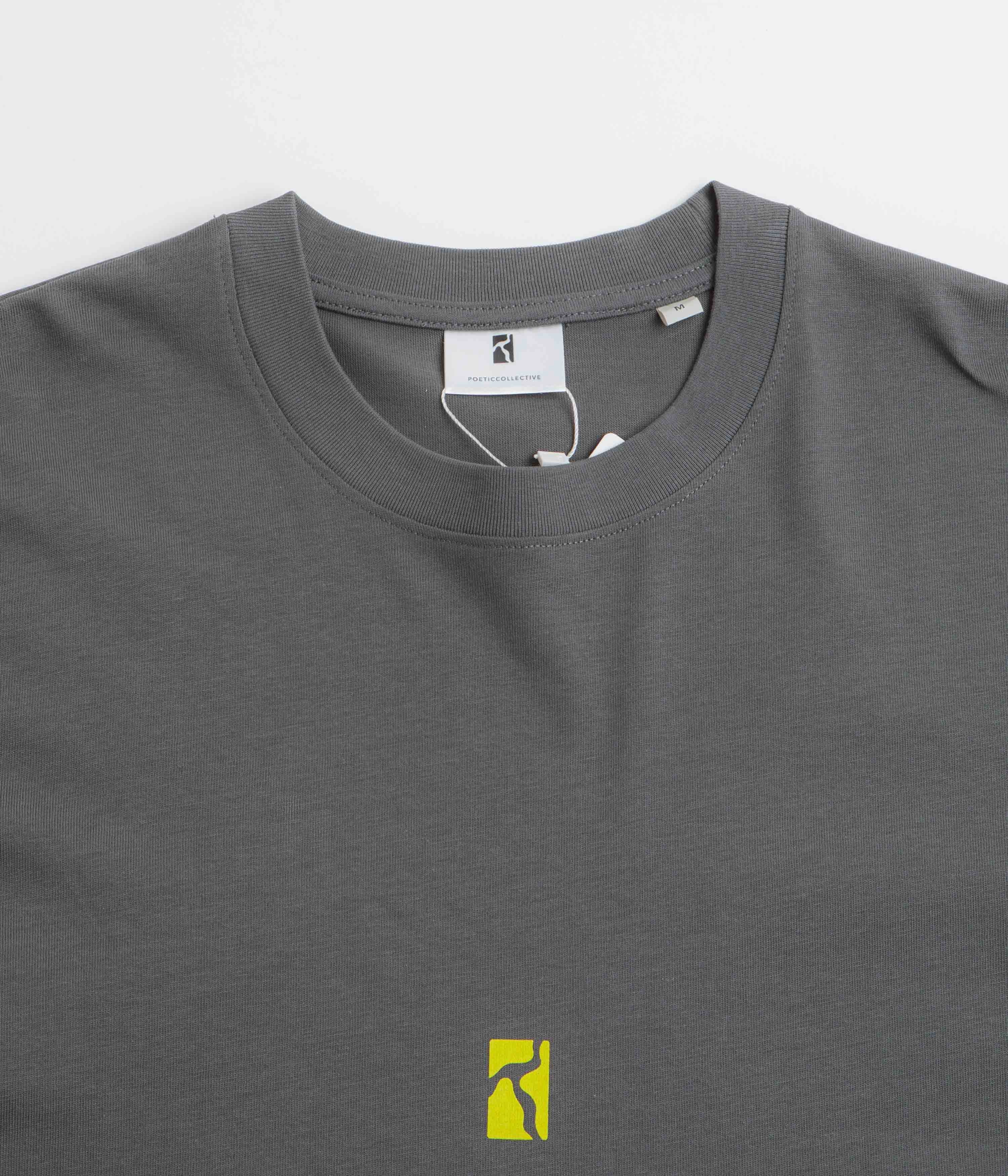Poetic Collective Space T-Shirt - Iron Grey Cool Design