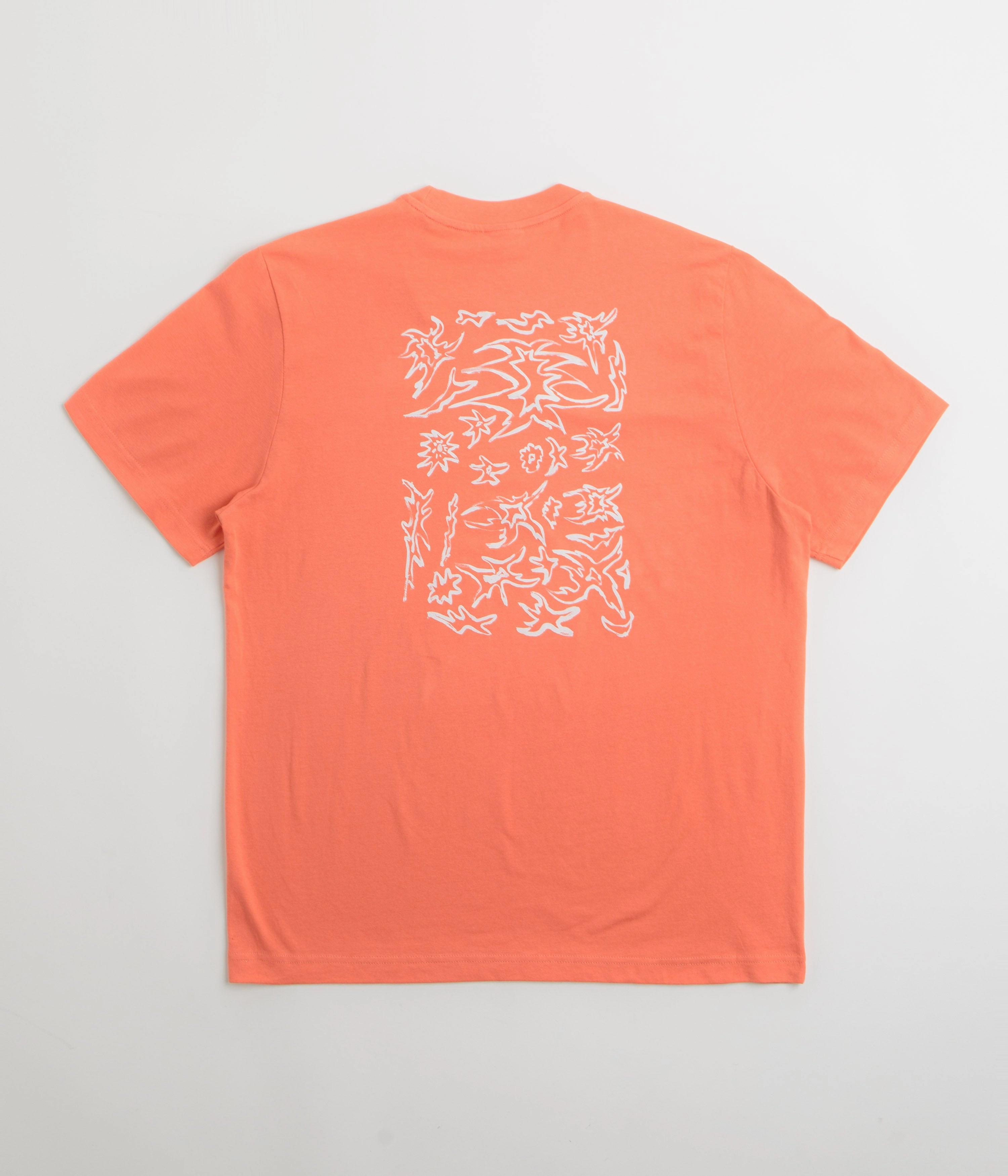 Casual Layer Look Fashion-Ready Poetic Collective Tribal T-Shirt - Orange
