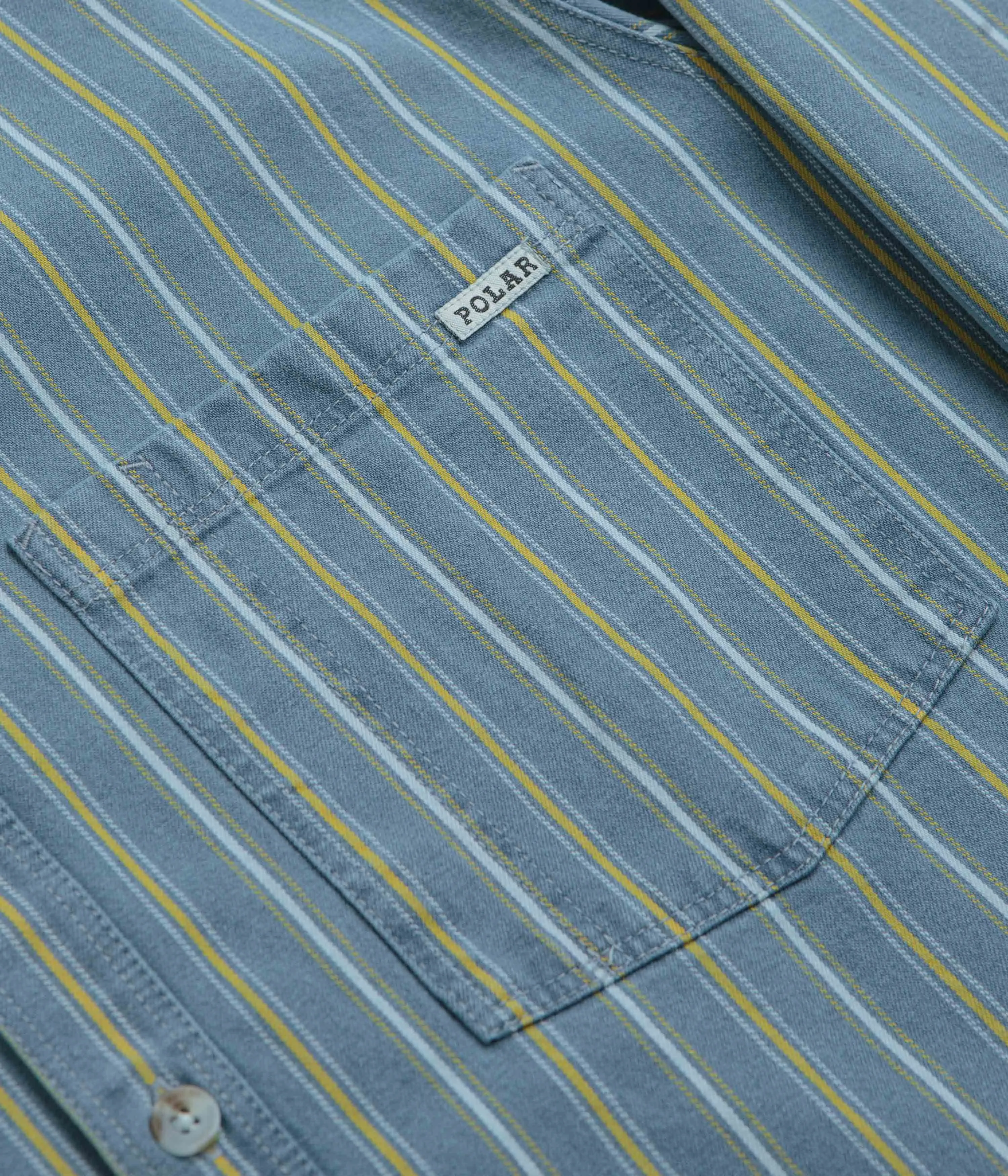 Casual Wear Polar Denim Mike Shirt - Blue / Yellow