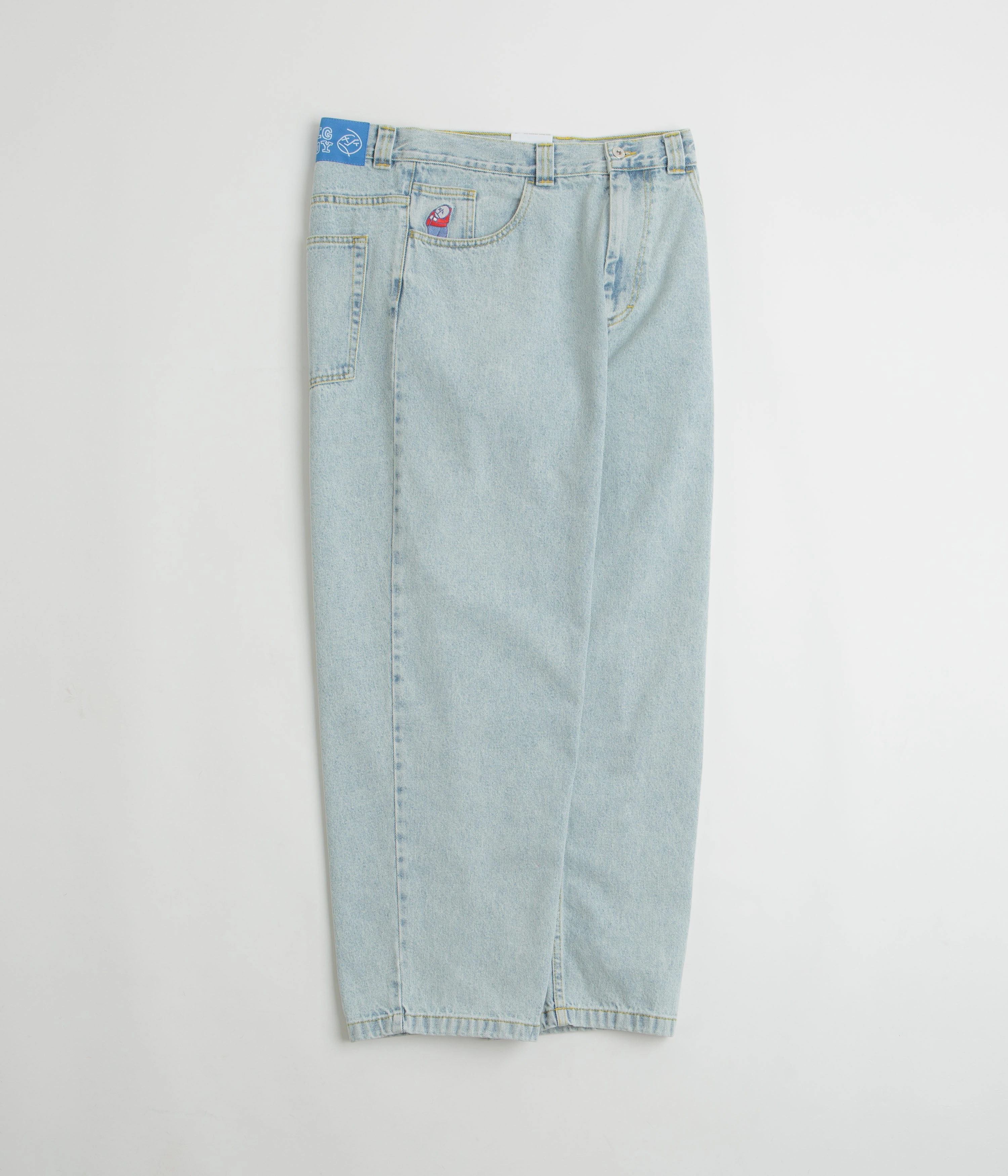Polar Big Boy Jeans - Light Blue / OG Logo Daily Comfort Fit