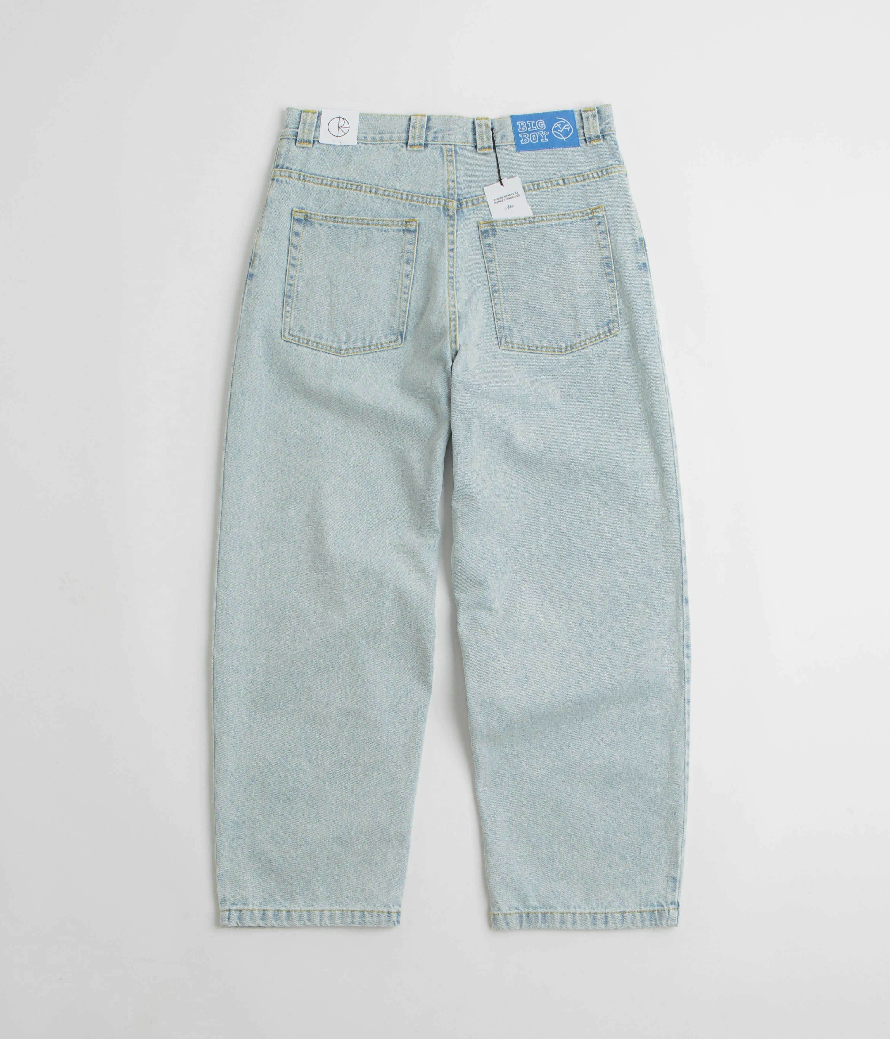 Polar Big Boy Jeans - Light Blue / OG Logo No Fuss Fit ElasticCuffs